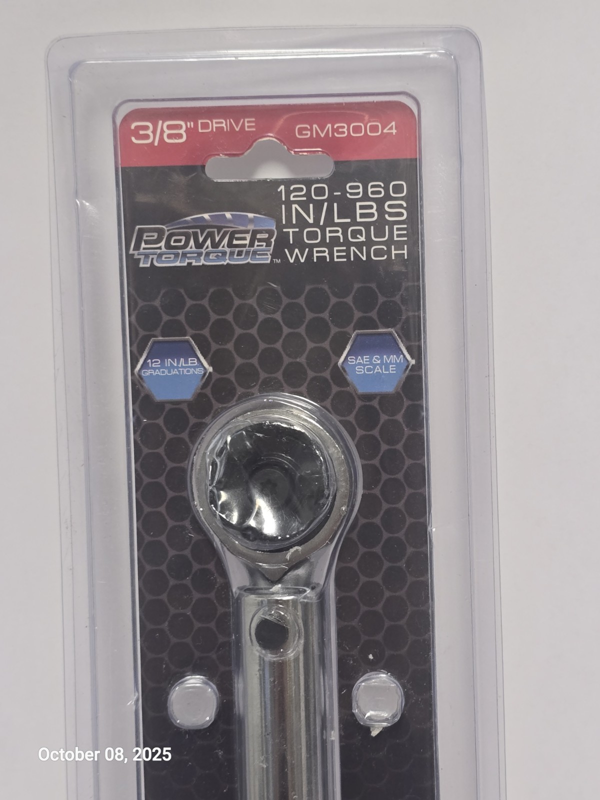 TORQUE WRENCH POWER 3/8″ DRIVE GM3004, 039564106767