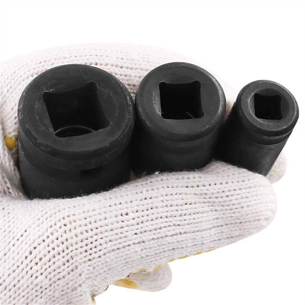 3Pcs 1/4″ 3/8″ 1/2″ Drive Impact Universal Joint Socket Swivel Set Sockets Tool
