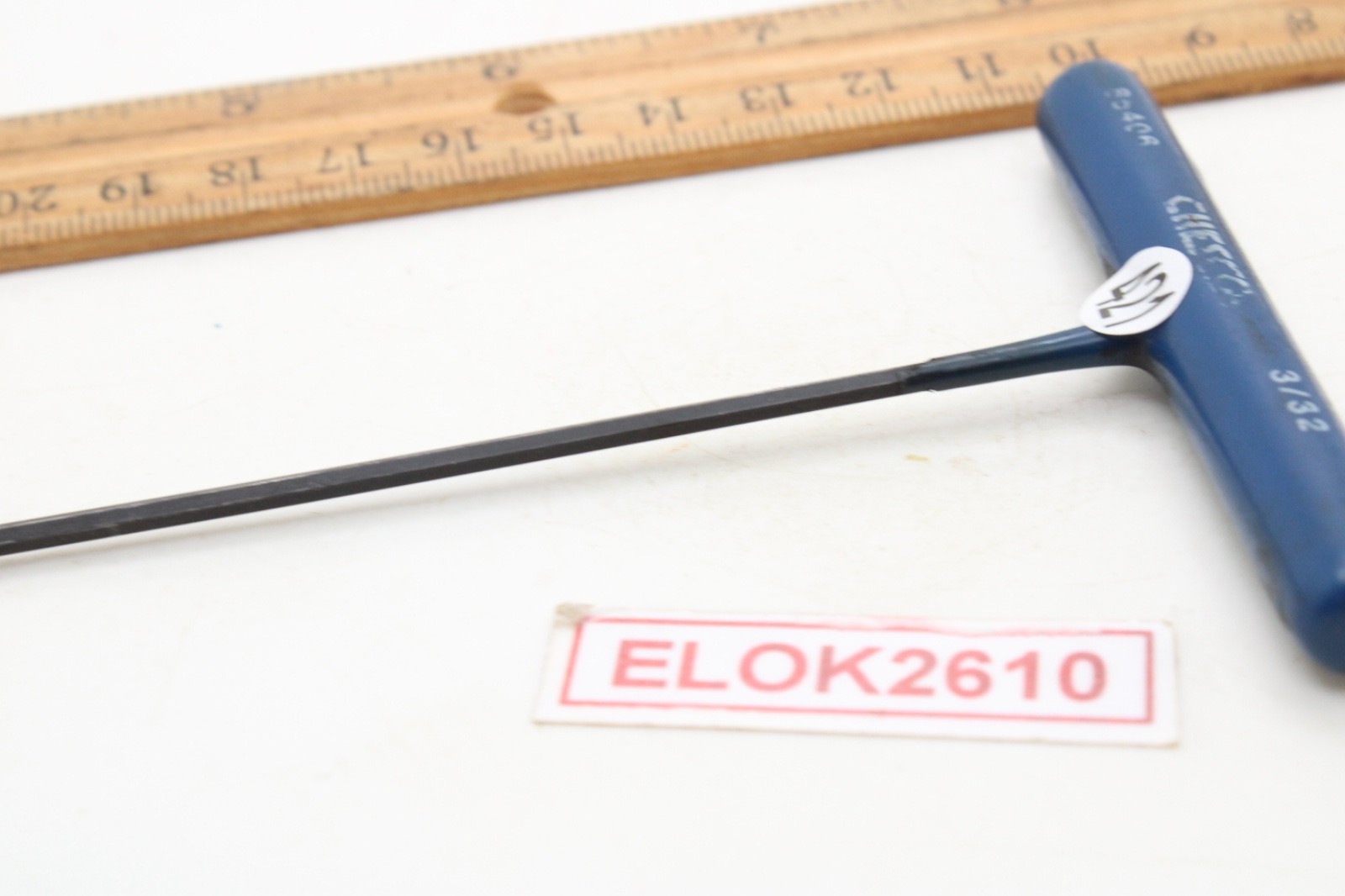 Chesco 85406 3/32″ 6 Point Blue Rubber Handle Hex Allen Key T Handle USA