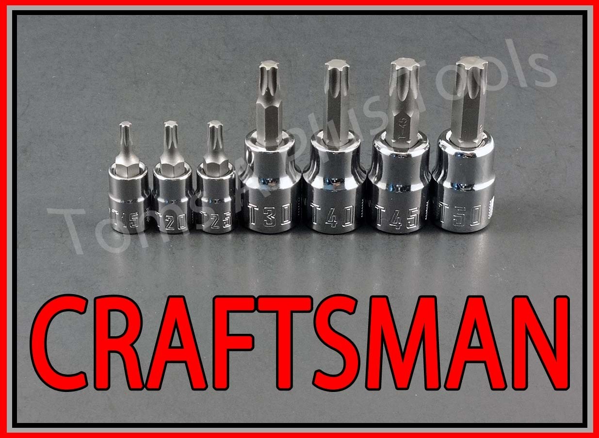 CRAFTSMAN TOOL 27pc SAE METRIC MM Hex Allen Torx key ratchet wrench socket set