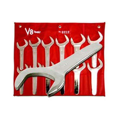 V8 Tools 9212 Single Open End Service Wrench Set, 12 Piece, 1-11/16″ – 2-5/8″