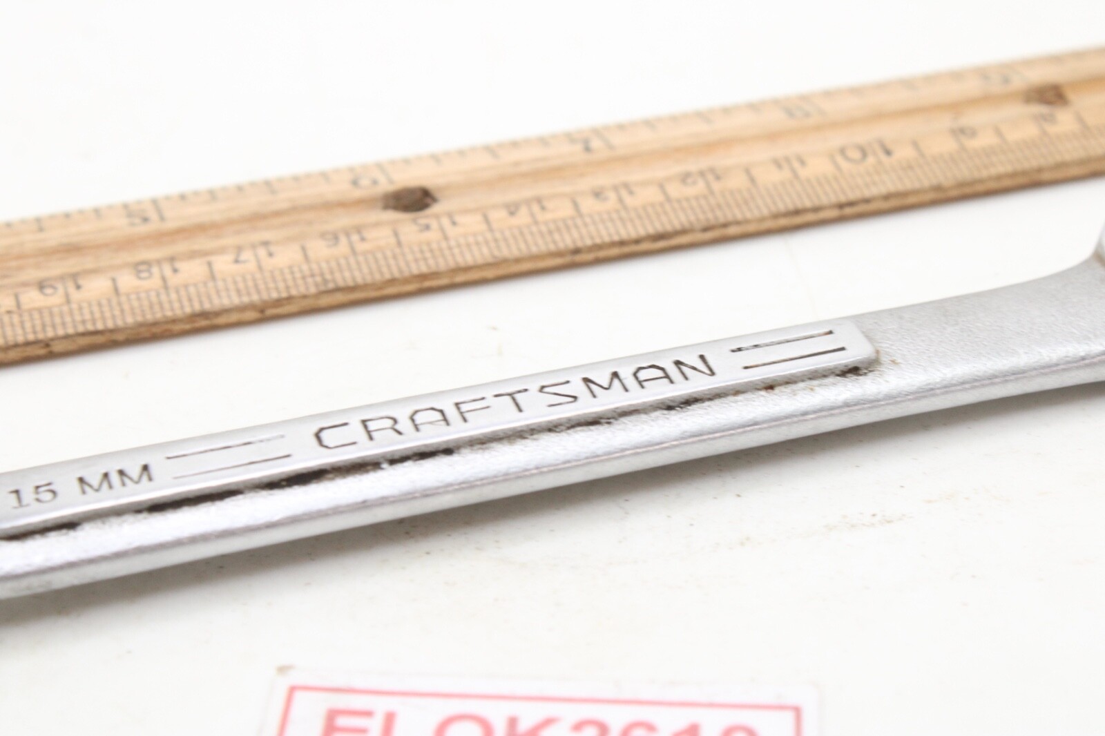 Craftsman =V= Series 15MM 12 Point Metric Combination Wrench Chrome 7.75″ USA