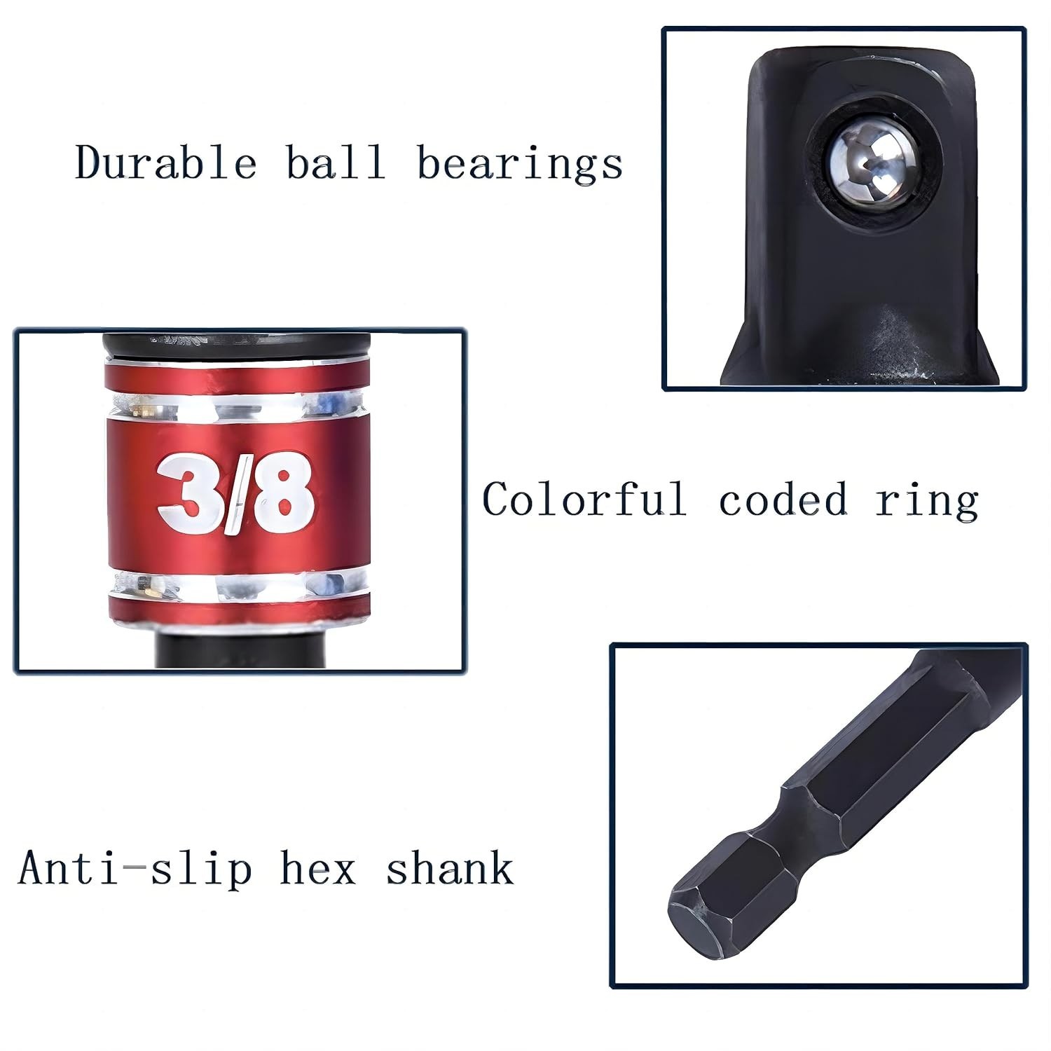 105-Degree Right Angle Socket Adapter Set – 3Pcs High-Grade Tool Extensions