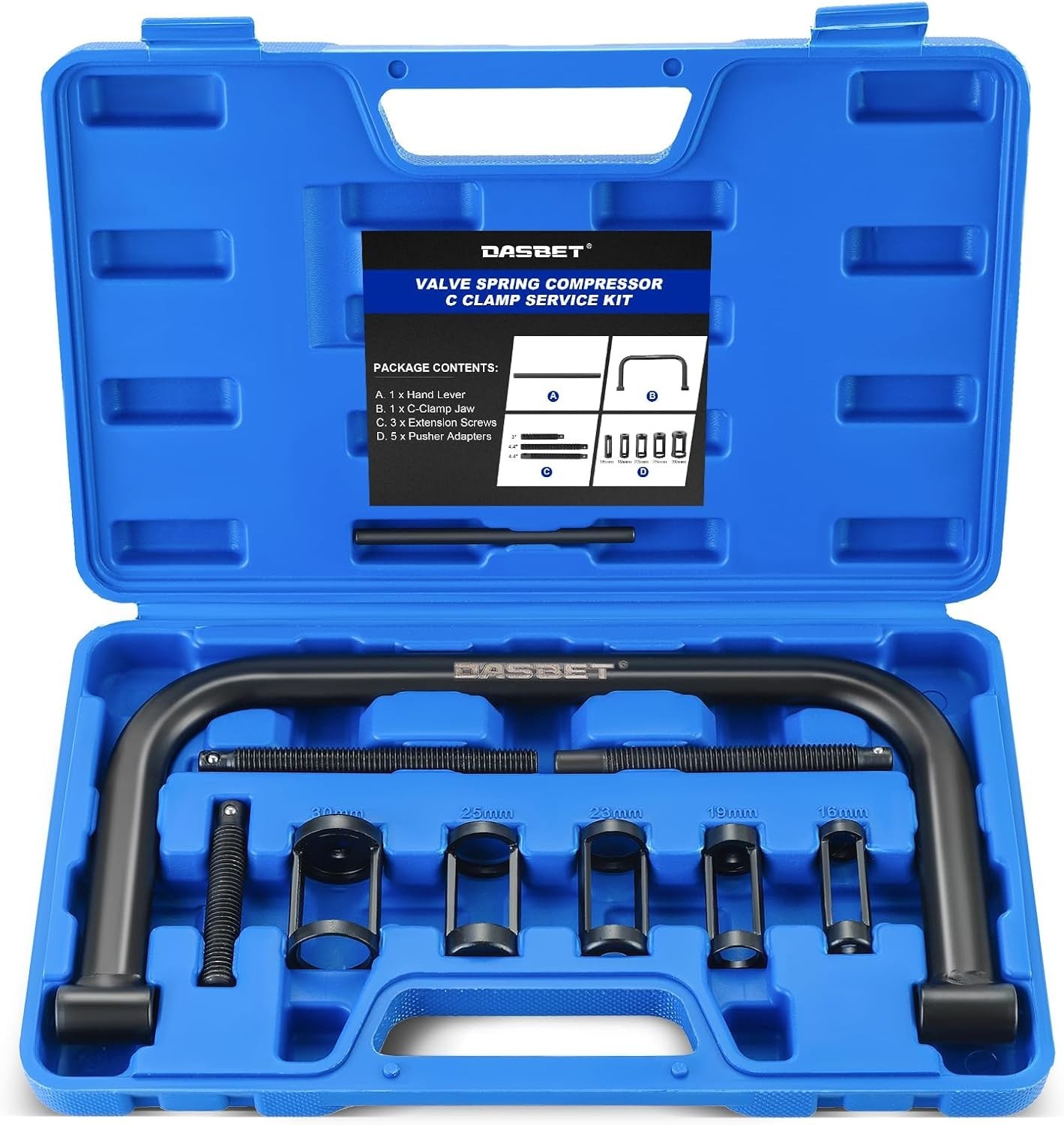 Valve Spring Compressor Tool Kit – C-Clamp Set for Motorcycle, Car, ATV Repairs