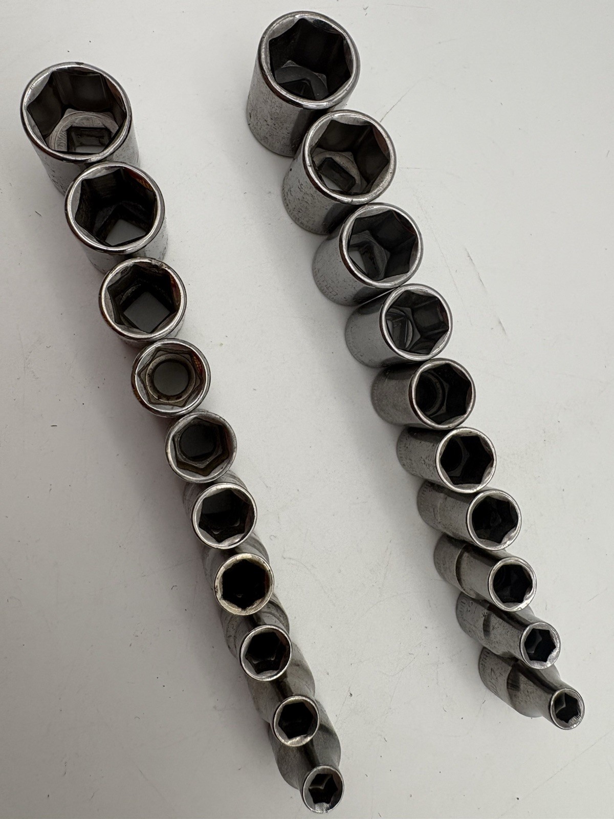 Craftsman G Series SAE & Metric 1/4″ Drive Sockets, 6 Point, 4MM-13MM, 5/32-1/2”