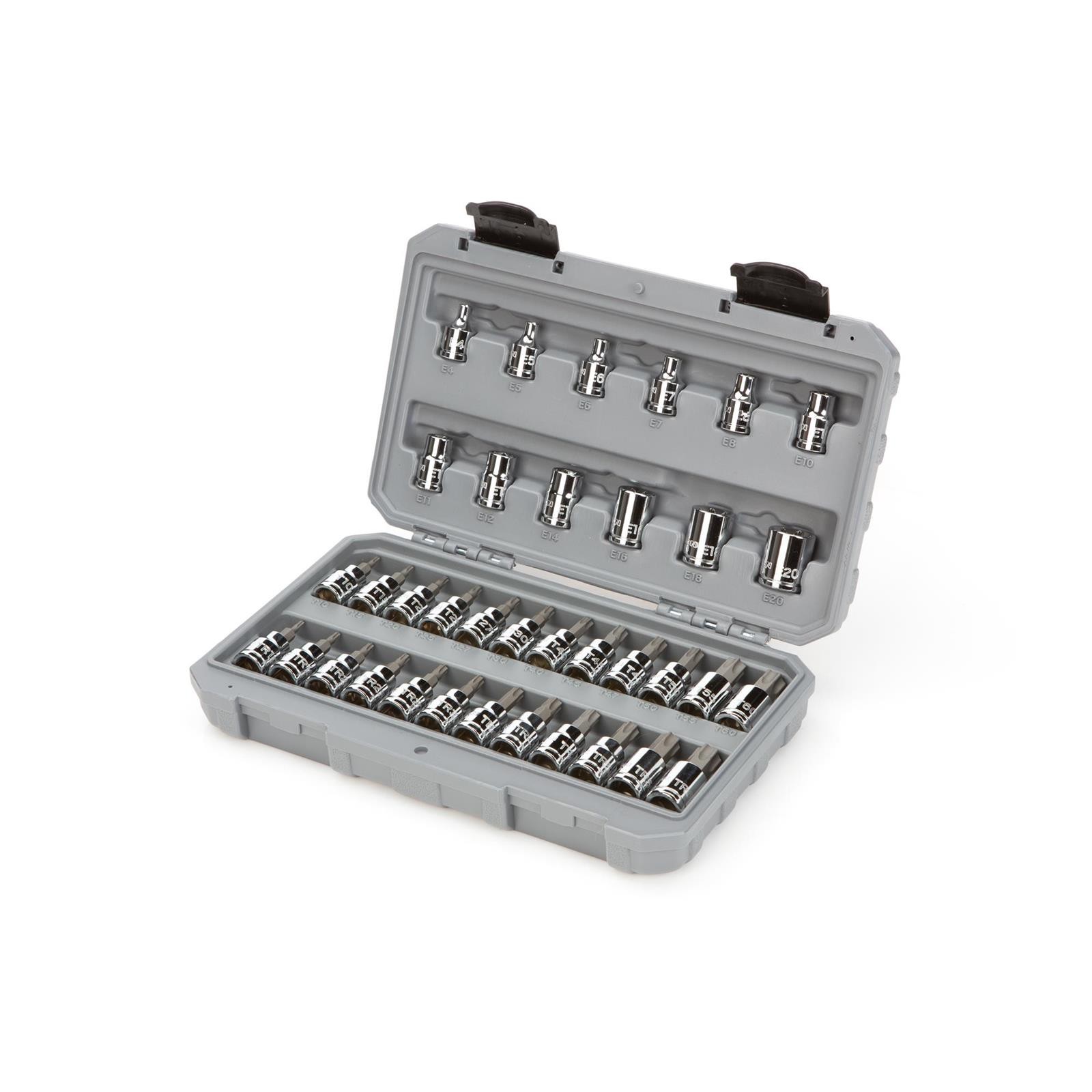 Tekton SKT15402 3/8″ Drive Torx Bit & External Star Socket Set