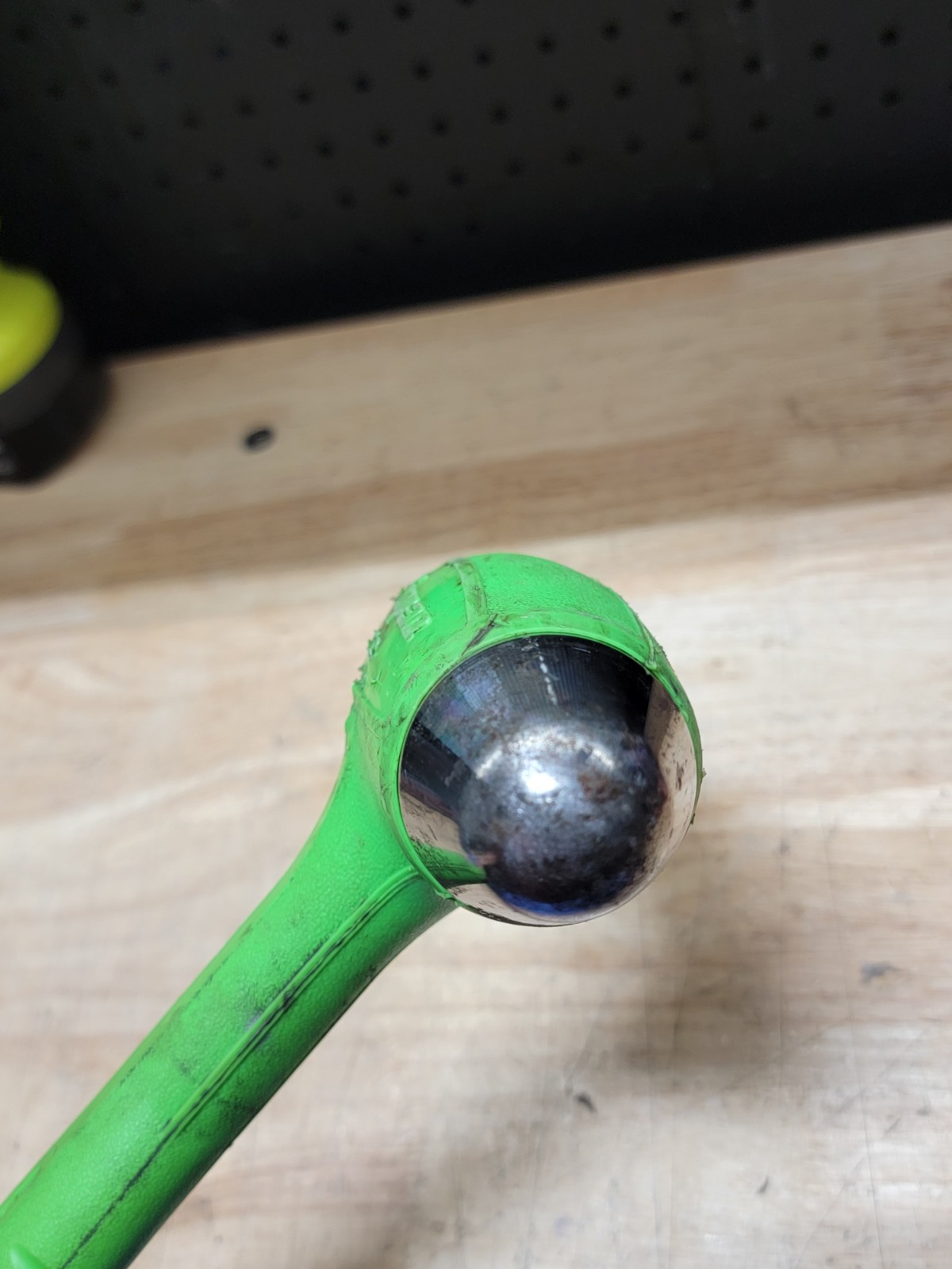SNAP-ON HBBD32, 32oz Ball Peen Soft Grip Dead Blow Hammer Green USA MADE SNAPON