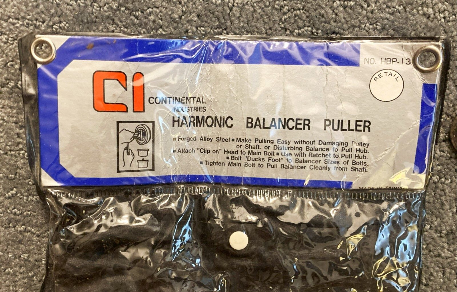 Continental Industries Harmonic Balancer Puller No. HBP-13, Lightly Used