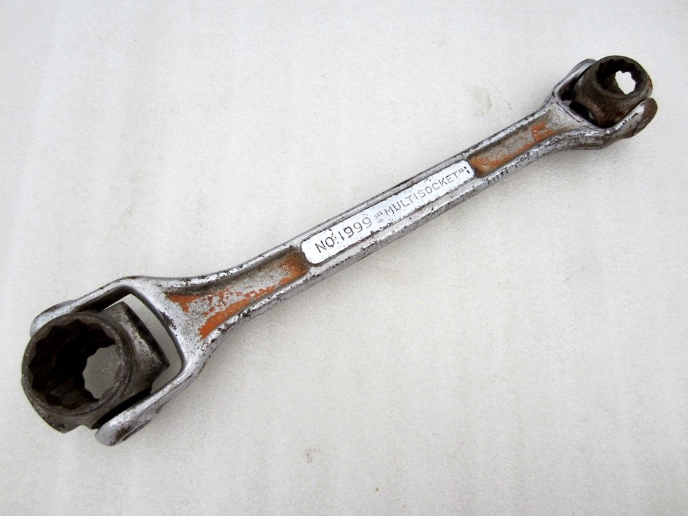 Vintage J.H. Williams Multisocket Dog Bone Wrench No. 1999 Made in USA