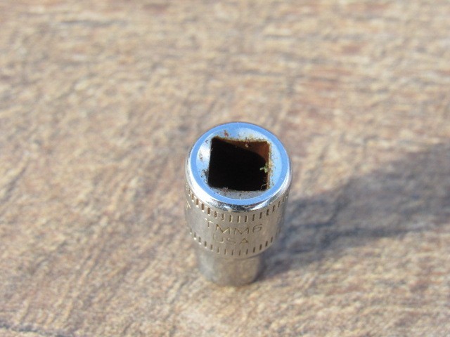 SNAP ON 6MM TMM6 1/4″ DRIVE METRIC 6 PT SHALLOW CHROME SOCKET 6 MM TMM ID MARK