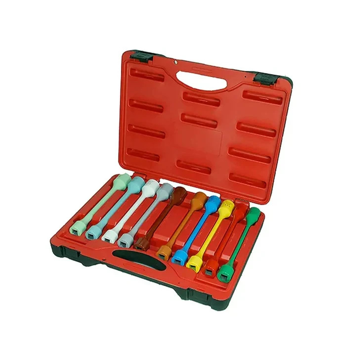 AFF 10Pc Torque Limiting Socket Set 1/2″ Drive Metric SAE Lug Nut Sockets Kit
