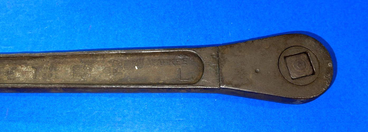 MILWAUKEE TOOLS VINTAGE 3/4 DRIVE TRUE FIT RATCHET WITH REMOVABLE NUB