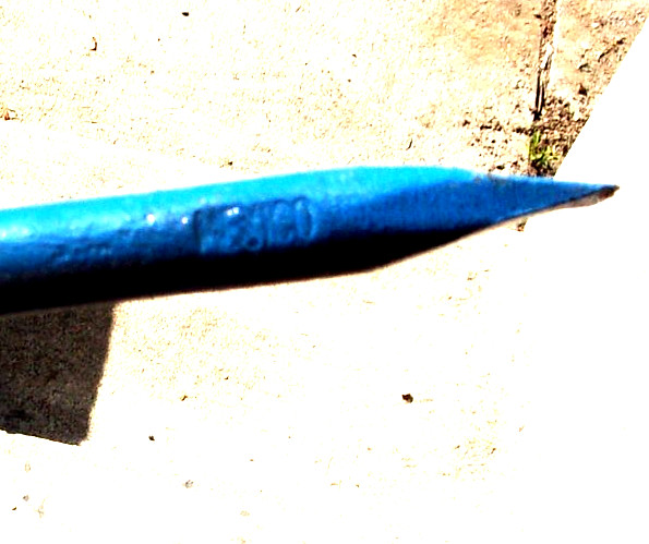 Vintage Tire Iron Tool With 3/4 INCH 6 Point SOCKET 15 INCHES LONG. SIGNED