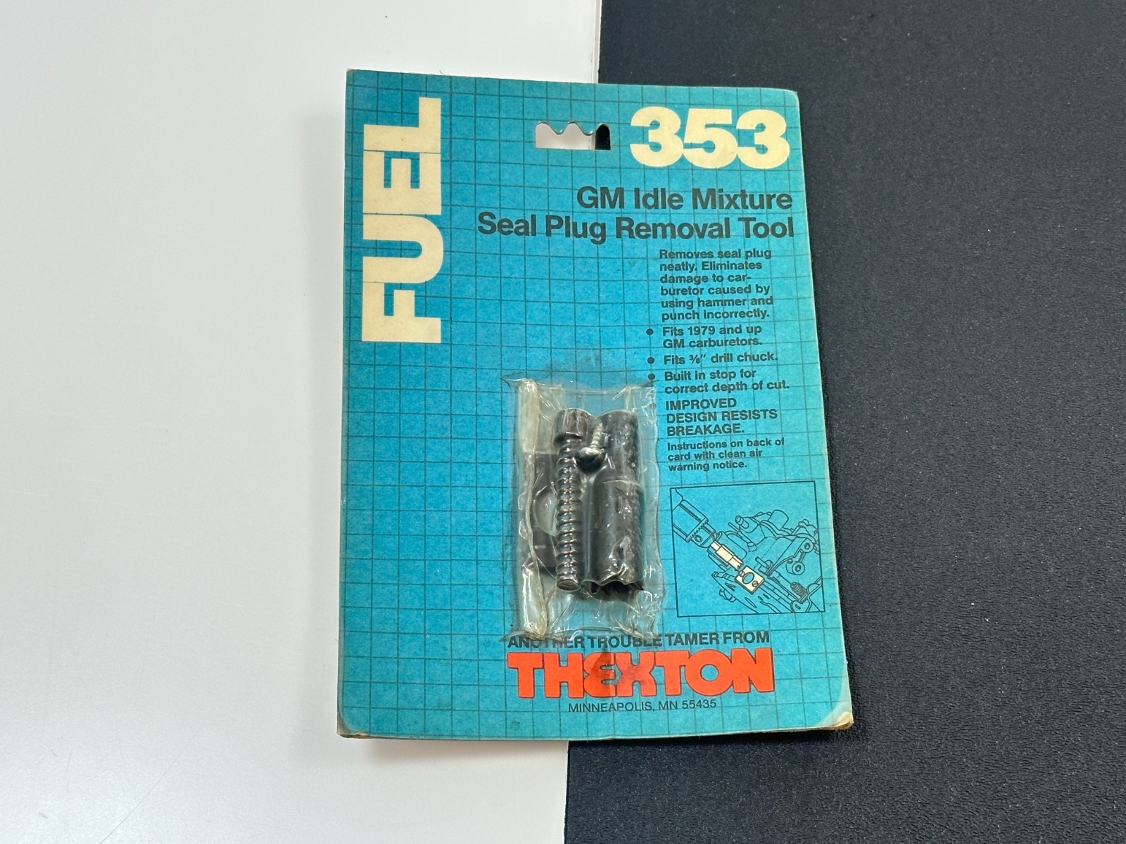NEW Thexton 353 Carburetor GM Idle Mixture Seal Plug Remover Tool