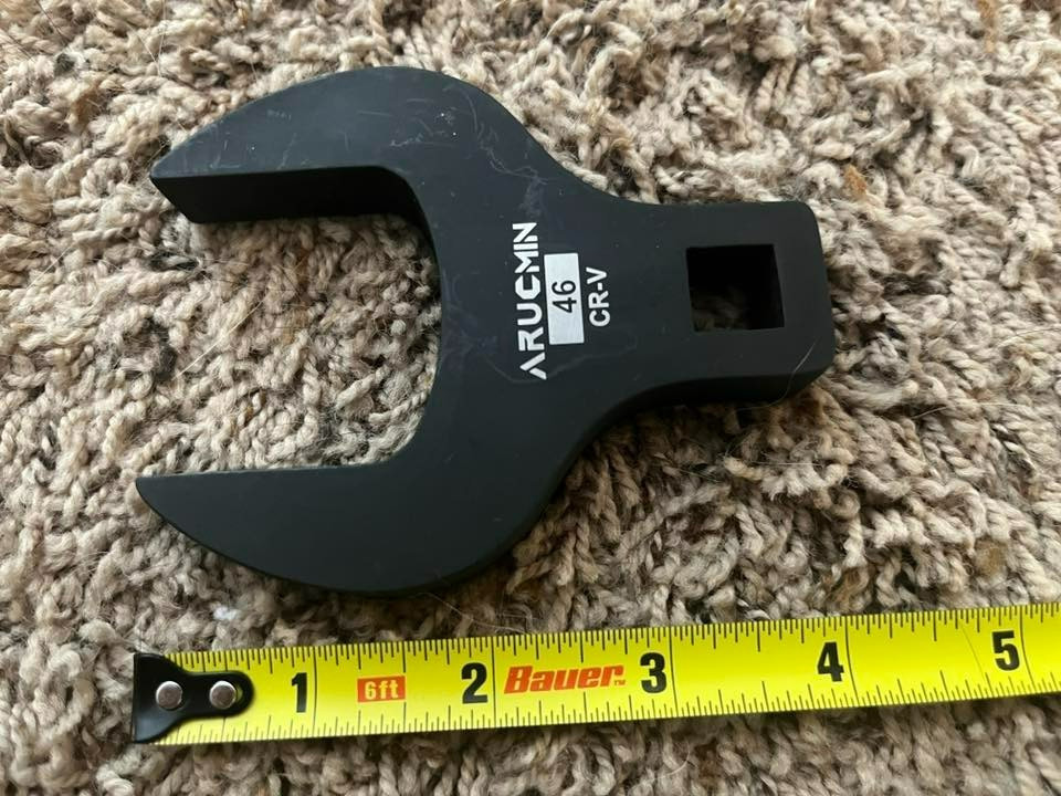 Arucmin Tools 46mm Metric Jumbo Crowfoot Socket Wrench, 1/2″ Drive, BRAND NEW!