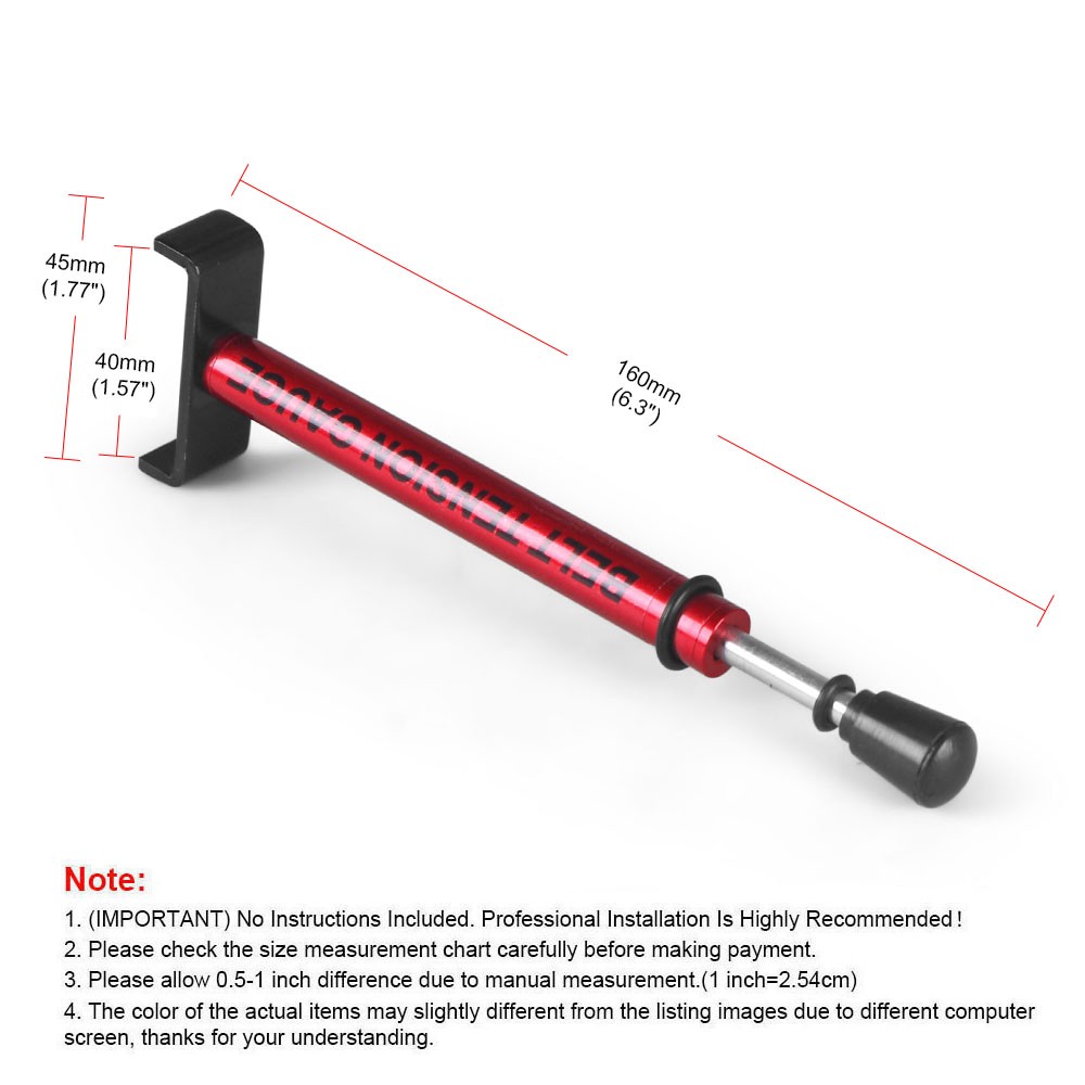 Motorcycle Adjustable Belt Tension Gauge Tool For Harley&All Belt Drive Bike Red