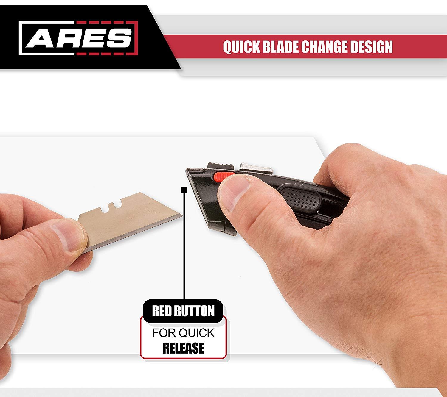 2 in 1 Heavy Duty Utility Knife | Automatic & Manual Blade Retraction