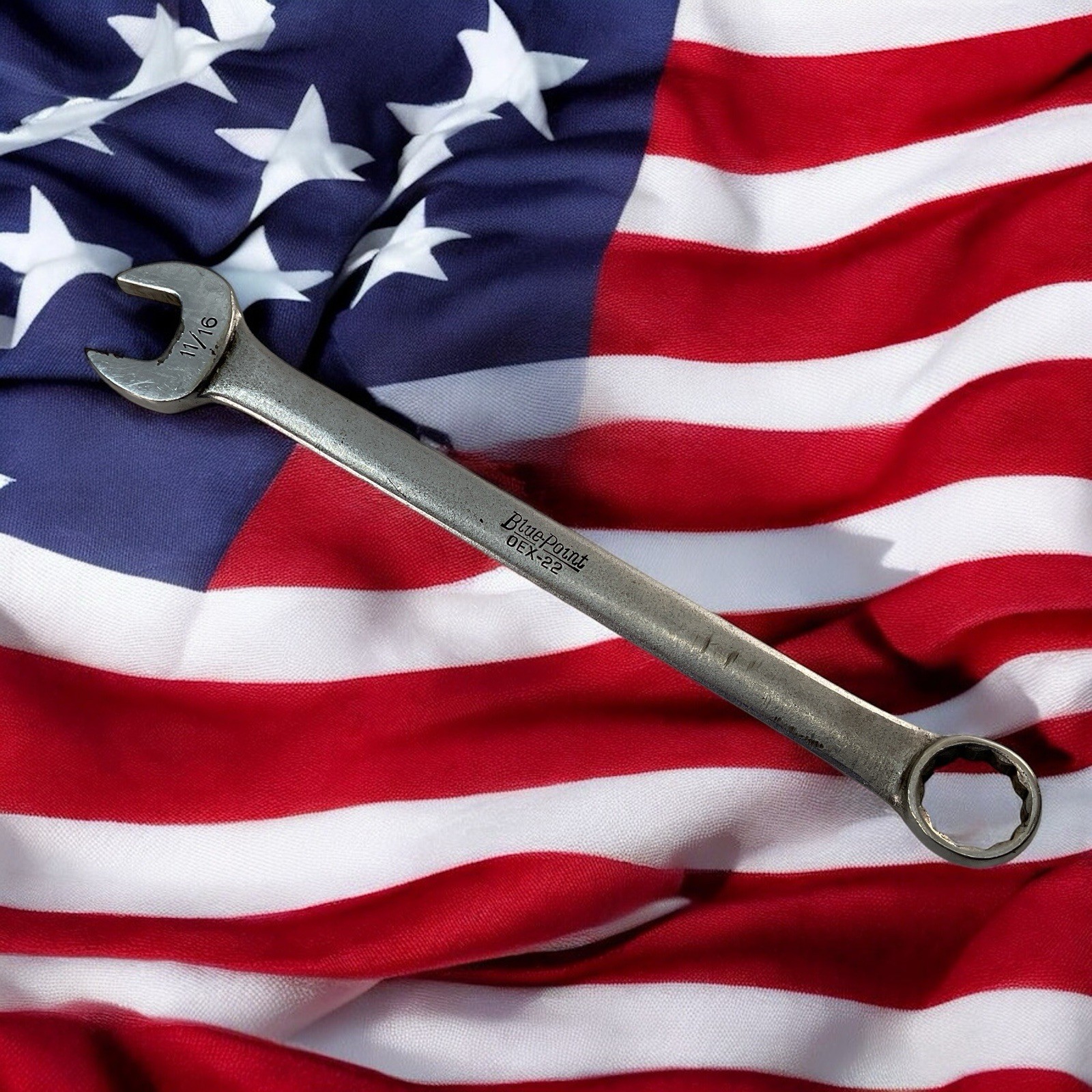 Blue-Point Tools OEX-22 Combination Wrench 11/16″ SAE 12 Point USA OEX 22
