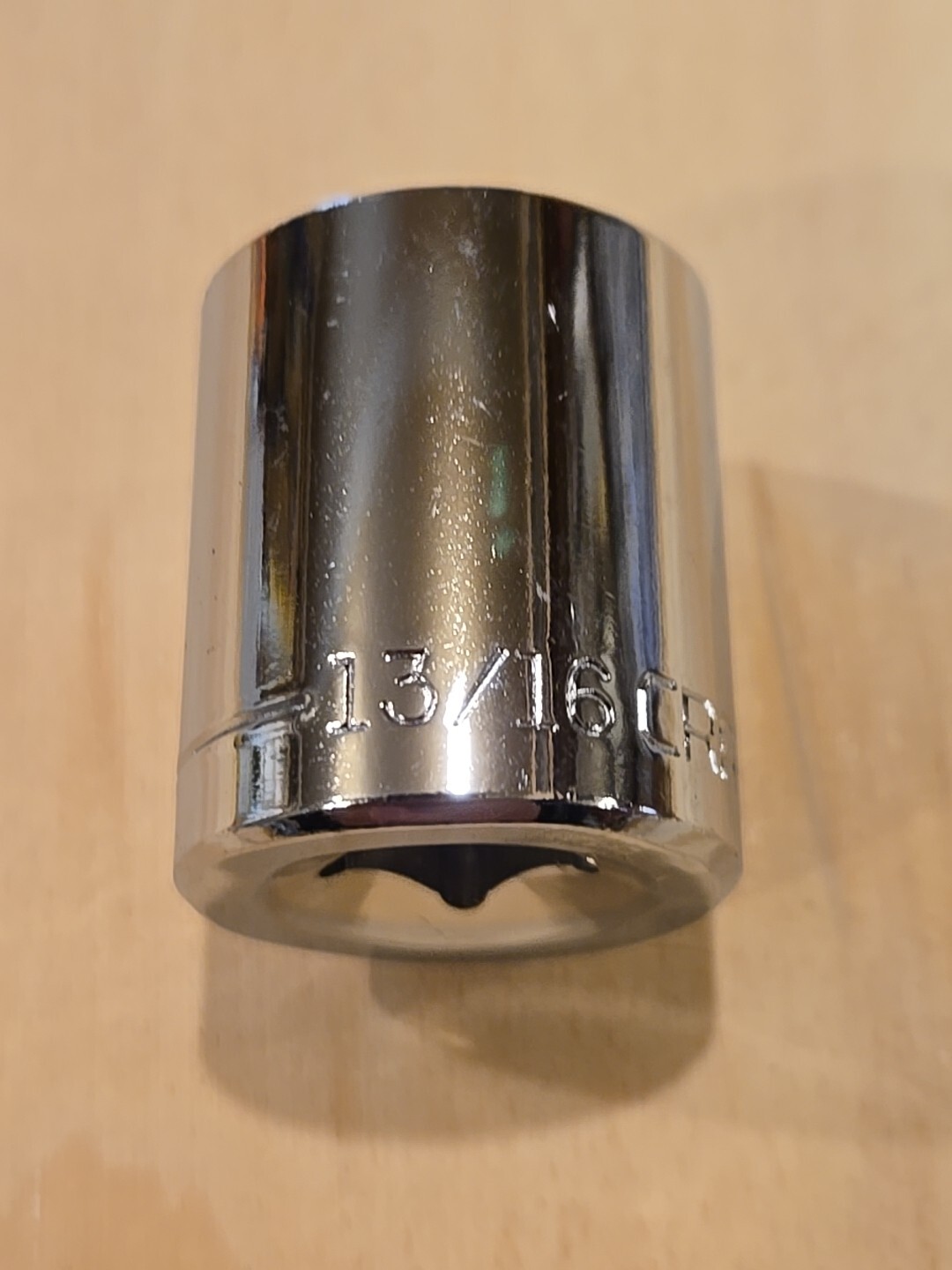 Craftsman 13/16″ 6 Point 3/8″ Drive Shallow Polished Chrome Socket 43008 Z-AL