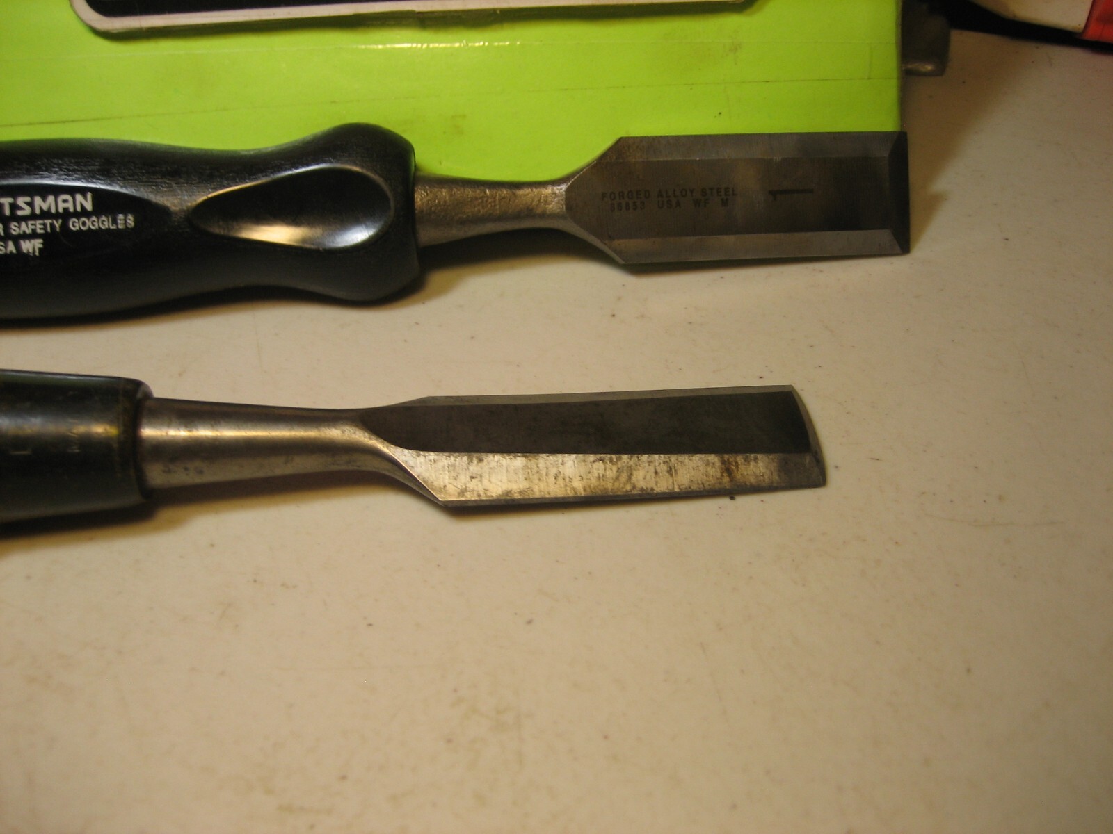 CRAFTSMAN 1″ STRIKING Wood Chisel PLUS EXTRA BOTH USA