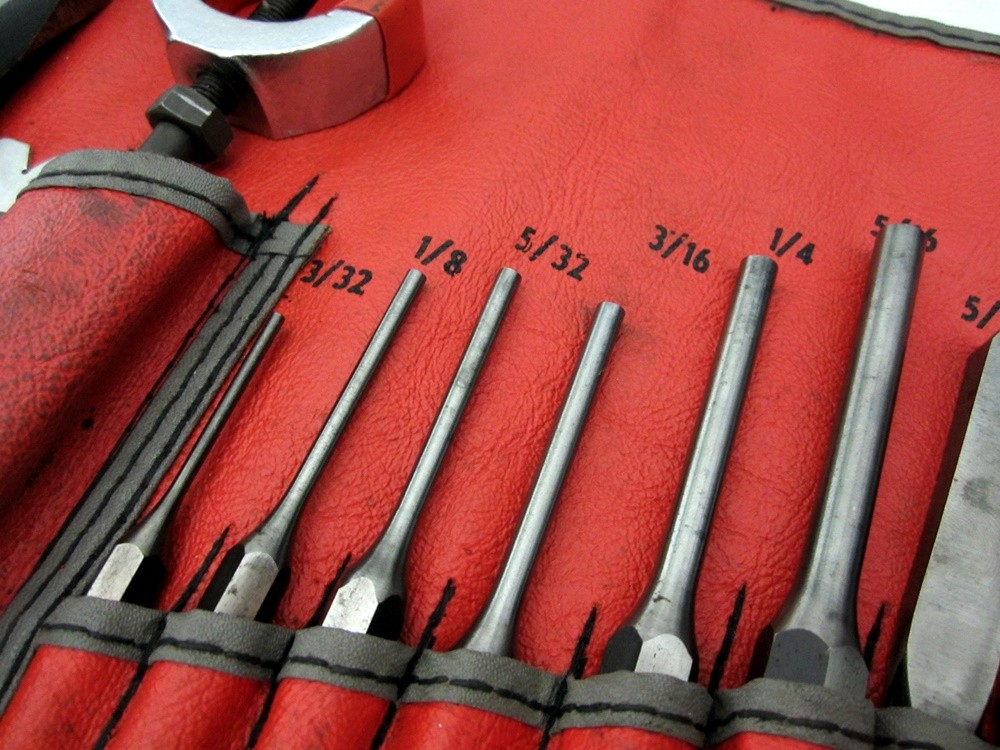 Vintage Snap-on 24pc Complete Punch & Chisel Set PPC-260AK C-260A USA