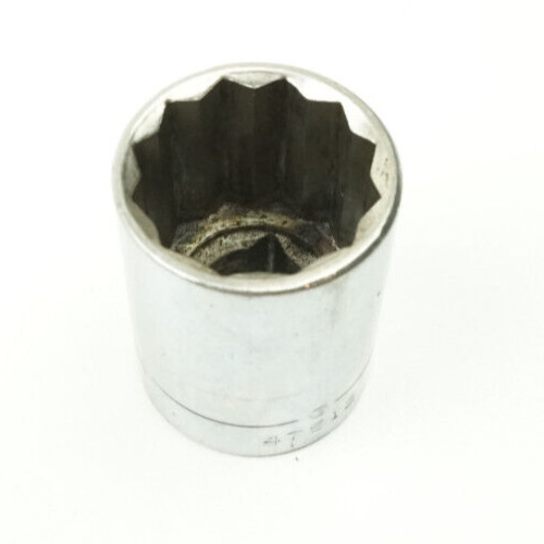 Craftsman -G- 7/8″ 12 Point Shallow Chrome Socket 1/2″ Drive 47512 USA