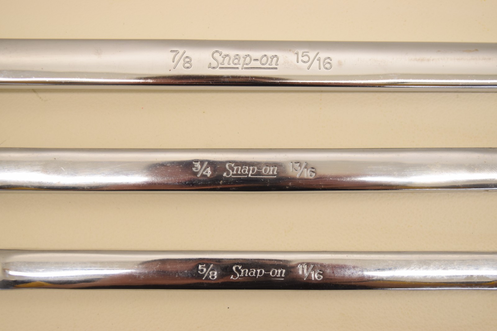 Snap On 5pc 12-Point SAE Box End Offset Wrench Set XB2830-XB1214 15/16″-3/8″