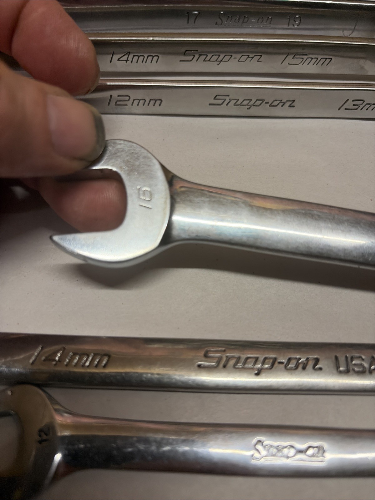 Snap-on Metric Wrench Lot 7 Pc XBM OEXLM