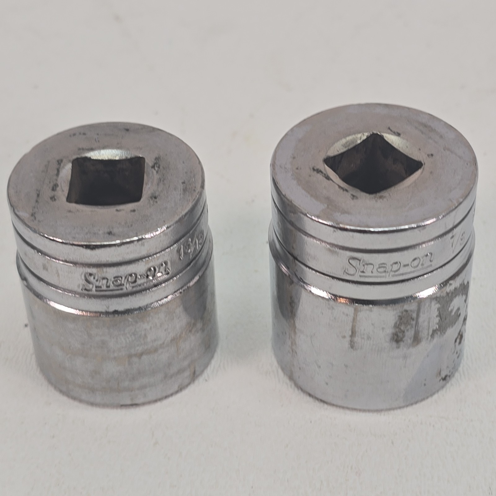 Snap-on 1/2″ Dr 8 Pt SAE Double Square Socket Set 13/16″ SW-428 & 7/8″ SW-426