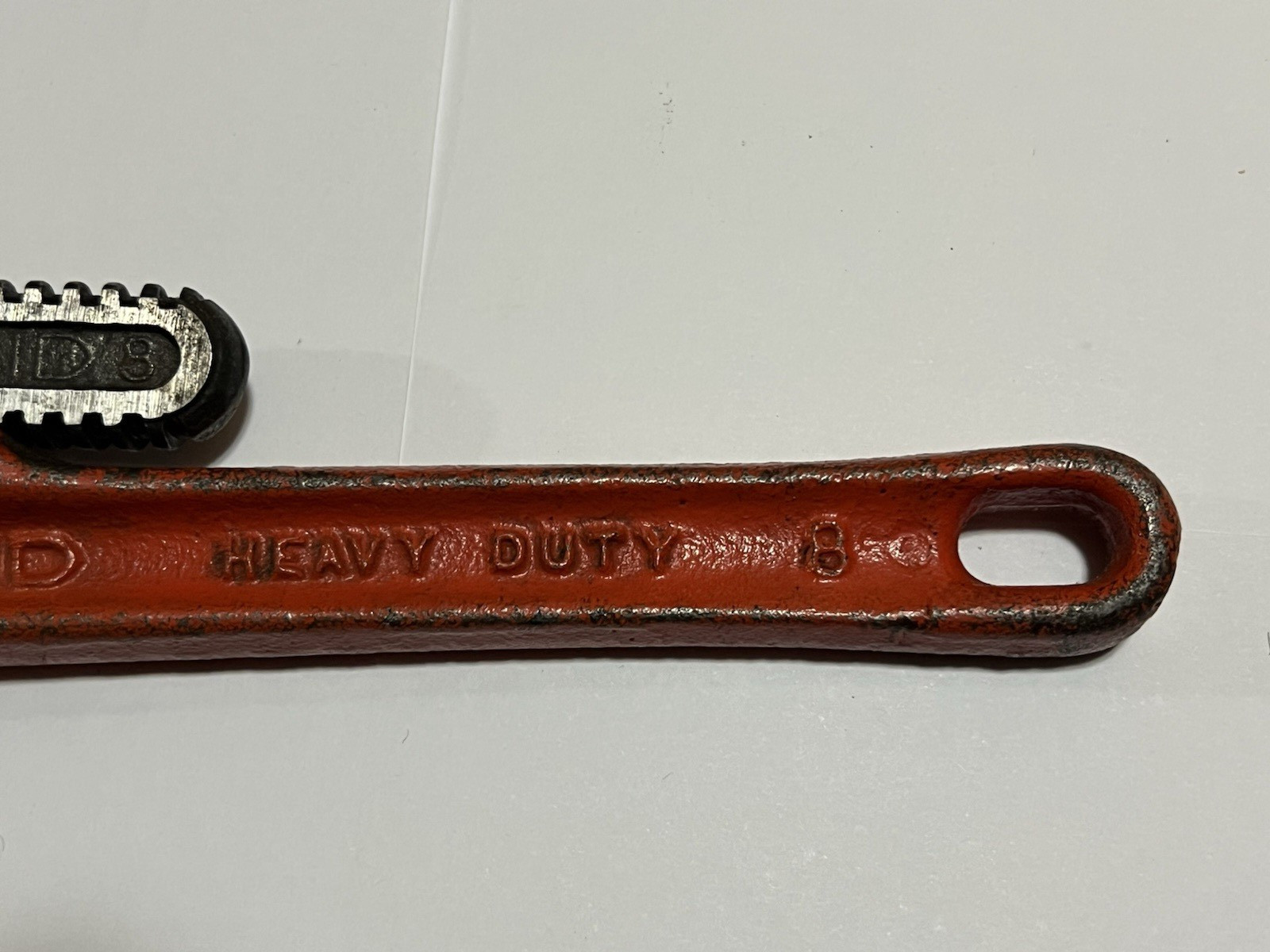 RIDGID Vintage Ridge Tool Co 8″ Heavy Duty Straight Pipe Wrench USA NICE