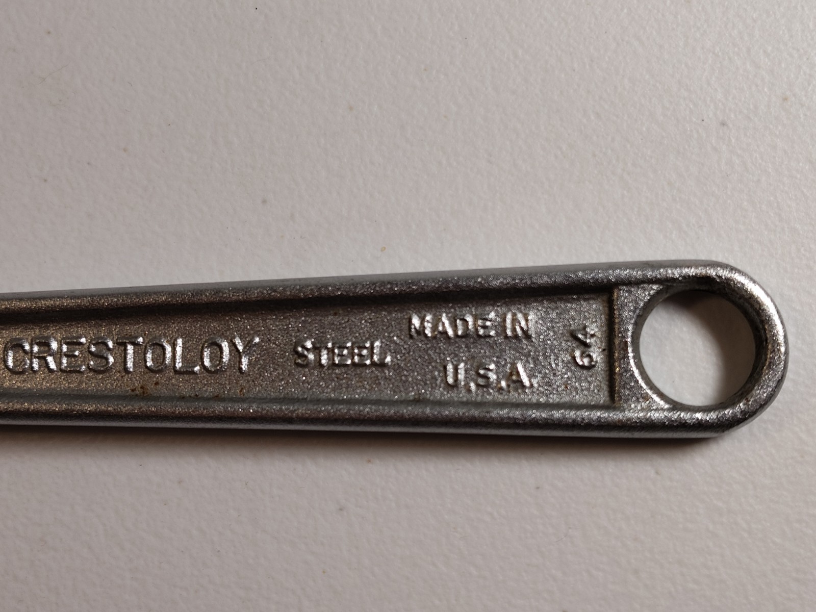 Vintage Crescent 8” Adjustable Wrench Crestoloy Jamestown N.Y. USA 64