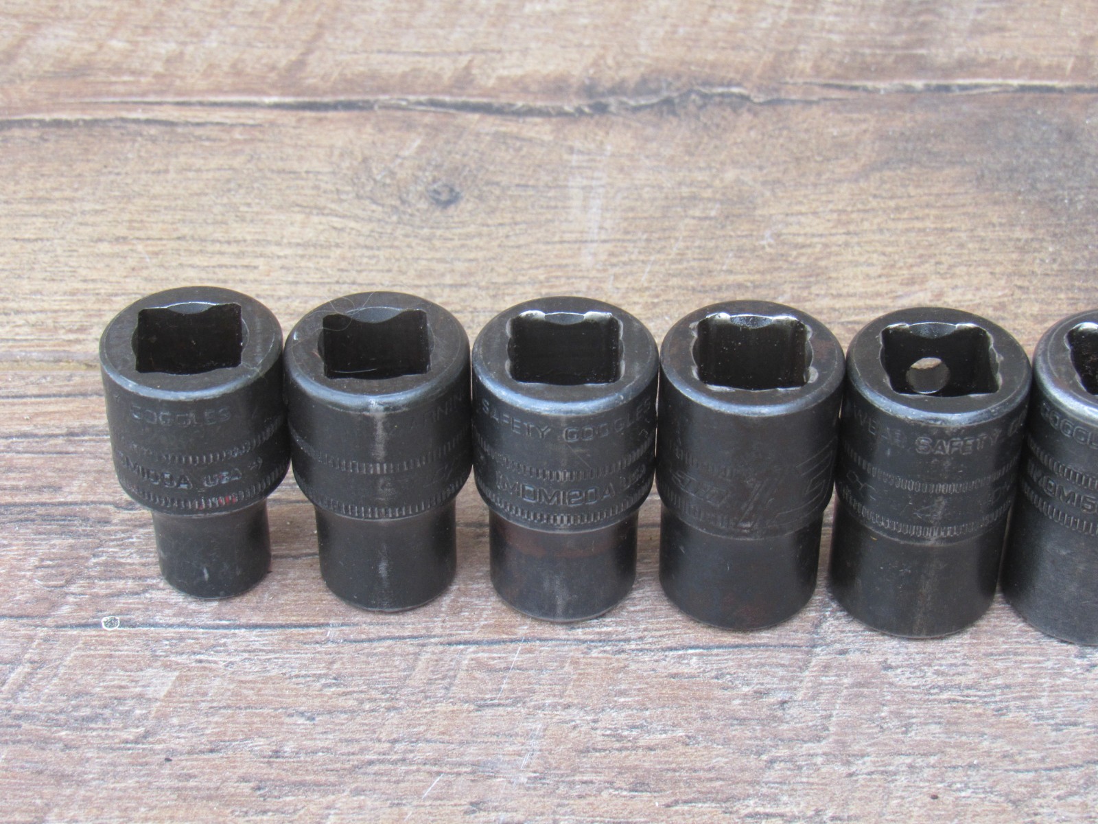 SNAP ON 10MM – 19MM 1/2″ DR METRIC 12 POINT SHALLOW IMPACT SOCKET IMDM100A – 190