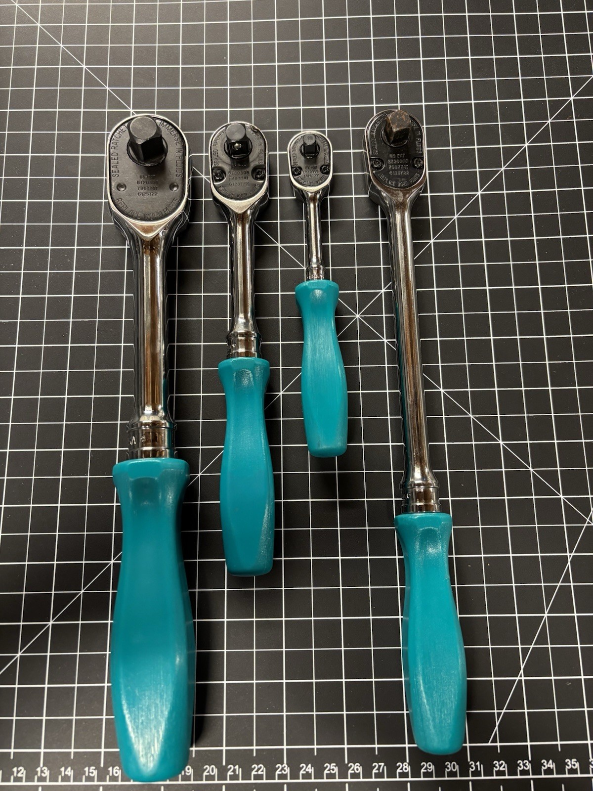 Snap-On Teal Ratchet Set (See Description)