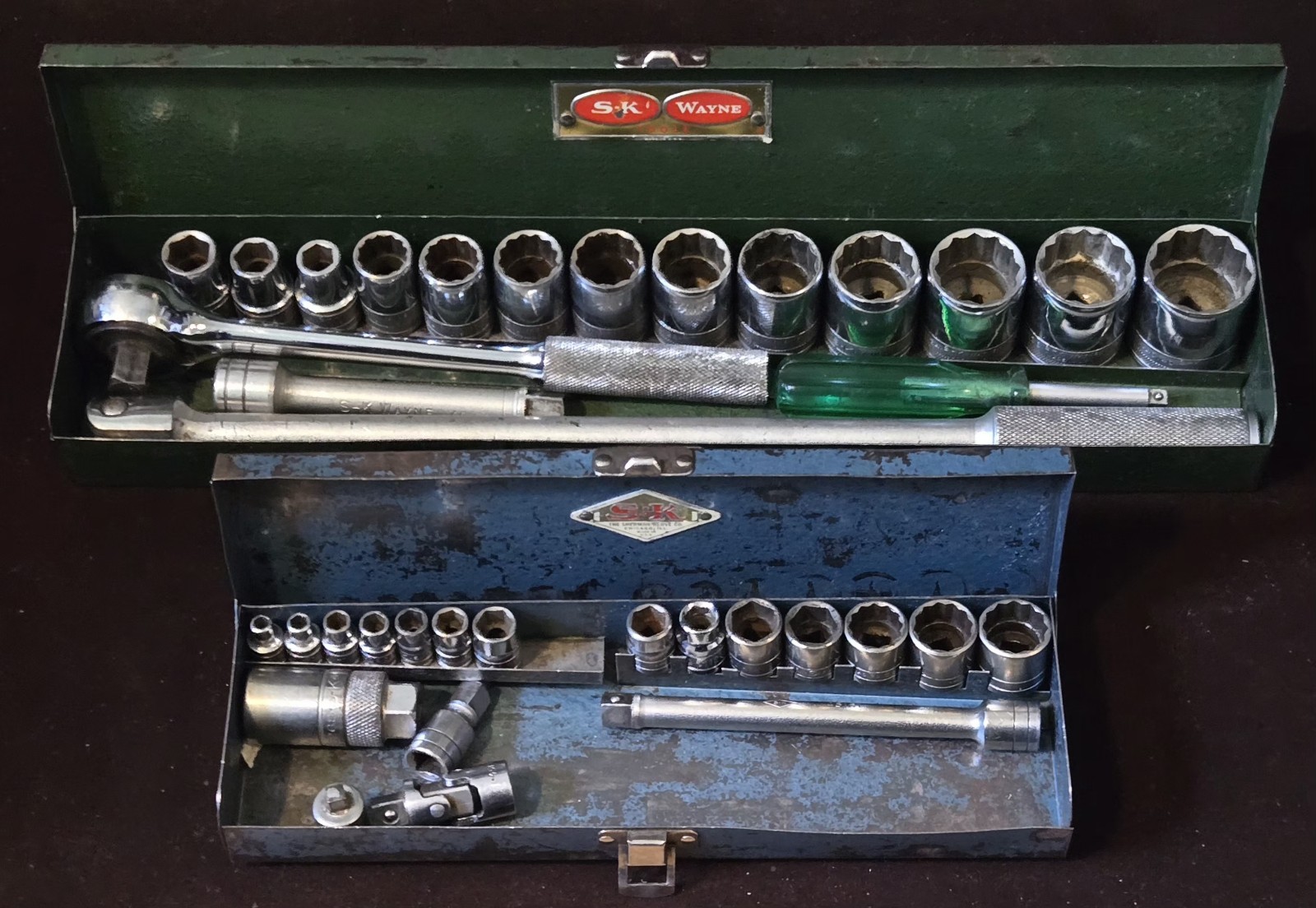 2 Mixed Sets Mid 1940s SK 409, 451 & Etc. & 1964-69 SK Wayne 401XX 17pc & Etc.