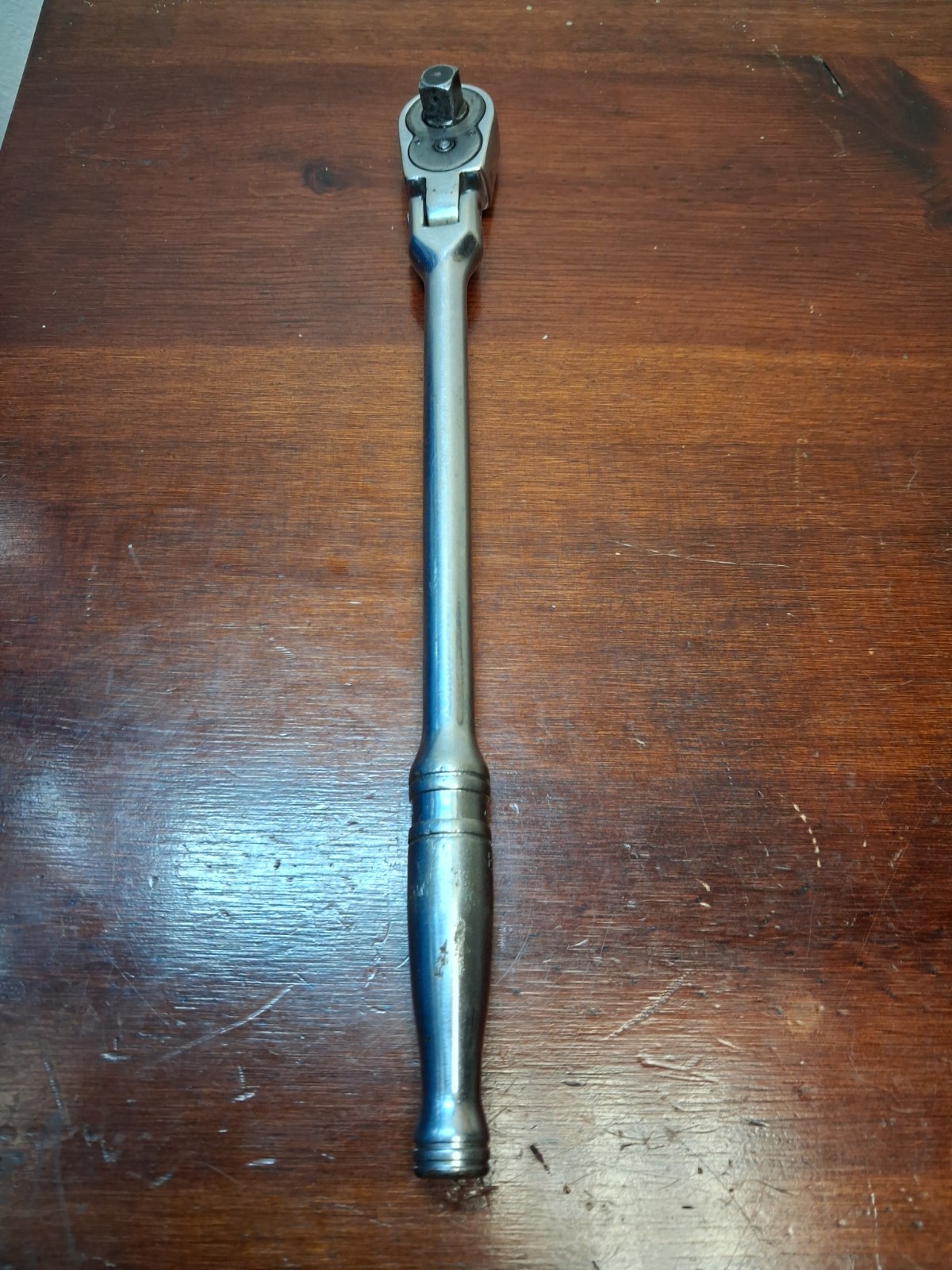 Snap On F731 3/8″ Drive Flex Head Ratchet USA 11″ Long Chrome Vintage USA 🇺🇸