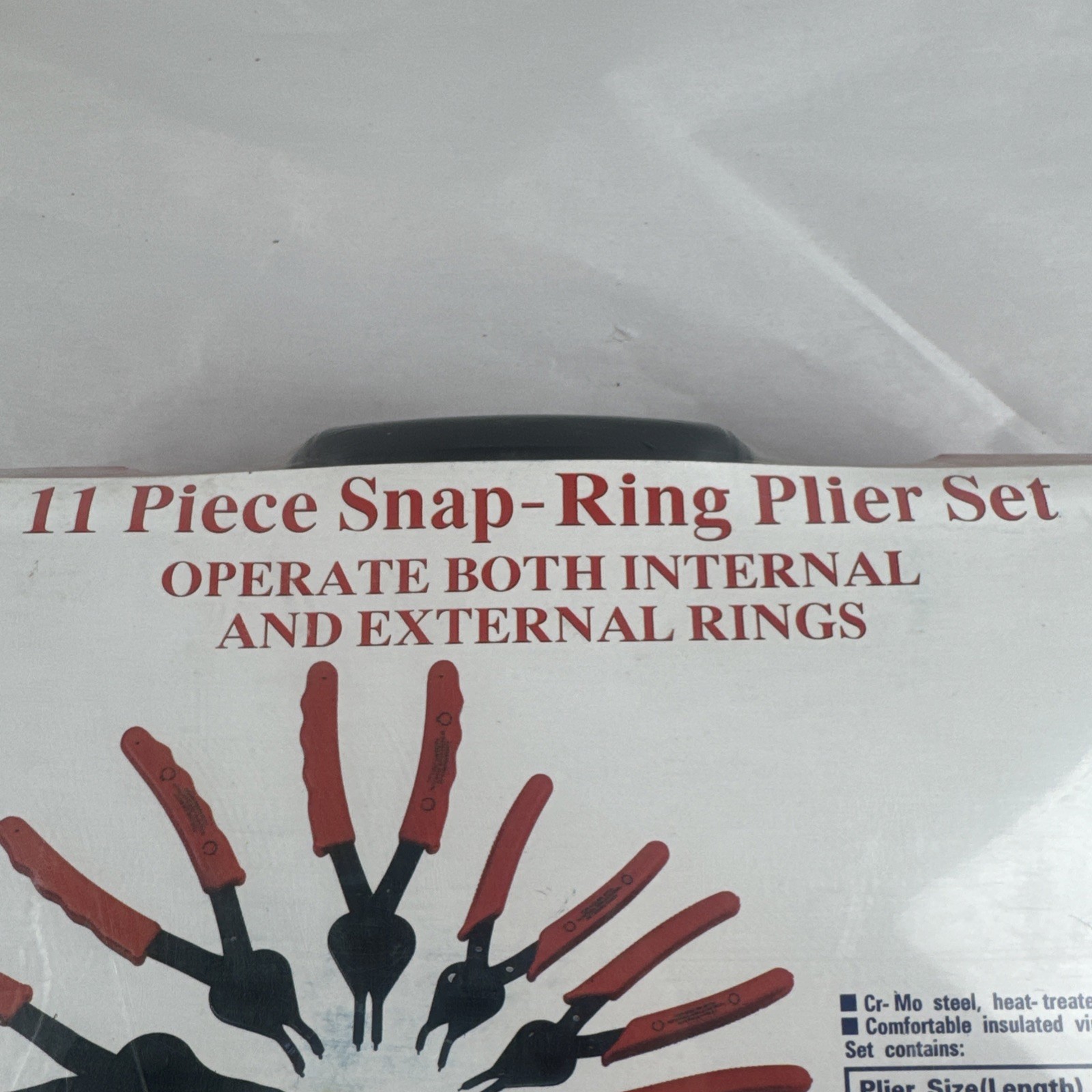 Pittsburg 11 Piece Snap-ring Pliers Set P-2756 Internal & External NEW