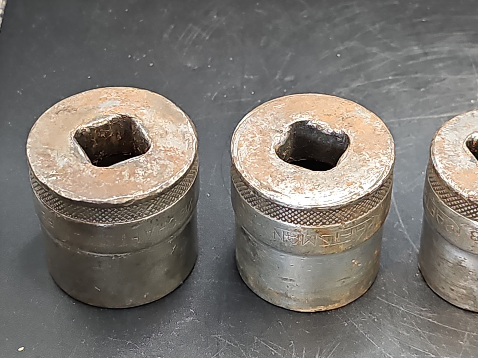 Craftsman BE 1/2 drive sockets 3/8 swivel etc 6 pieces