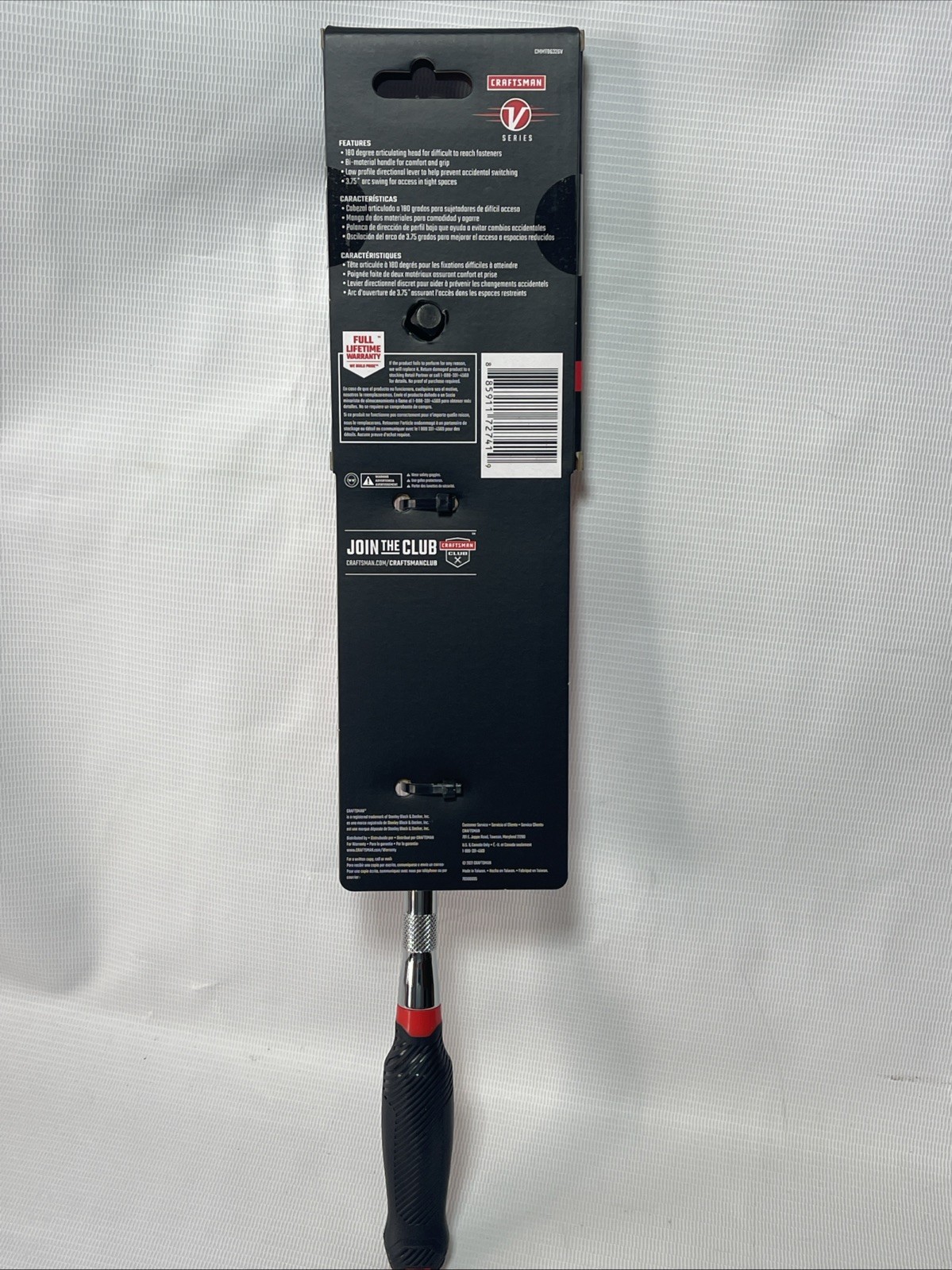 Craftsman V- Series 3/8″ Drive Comfort Grip Long Flex Head Ratchet CMMT86326V