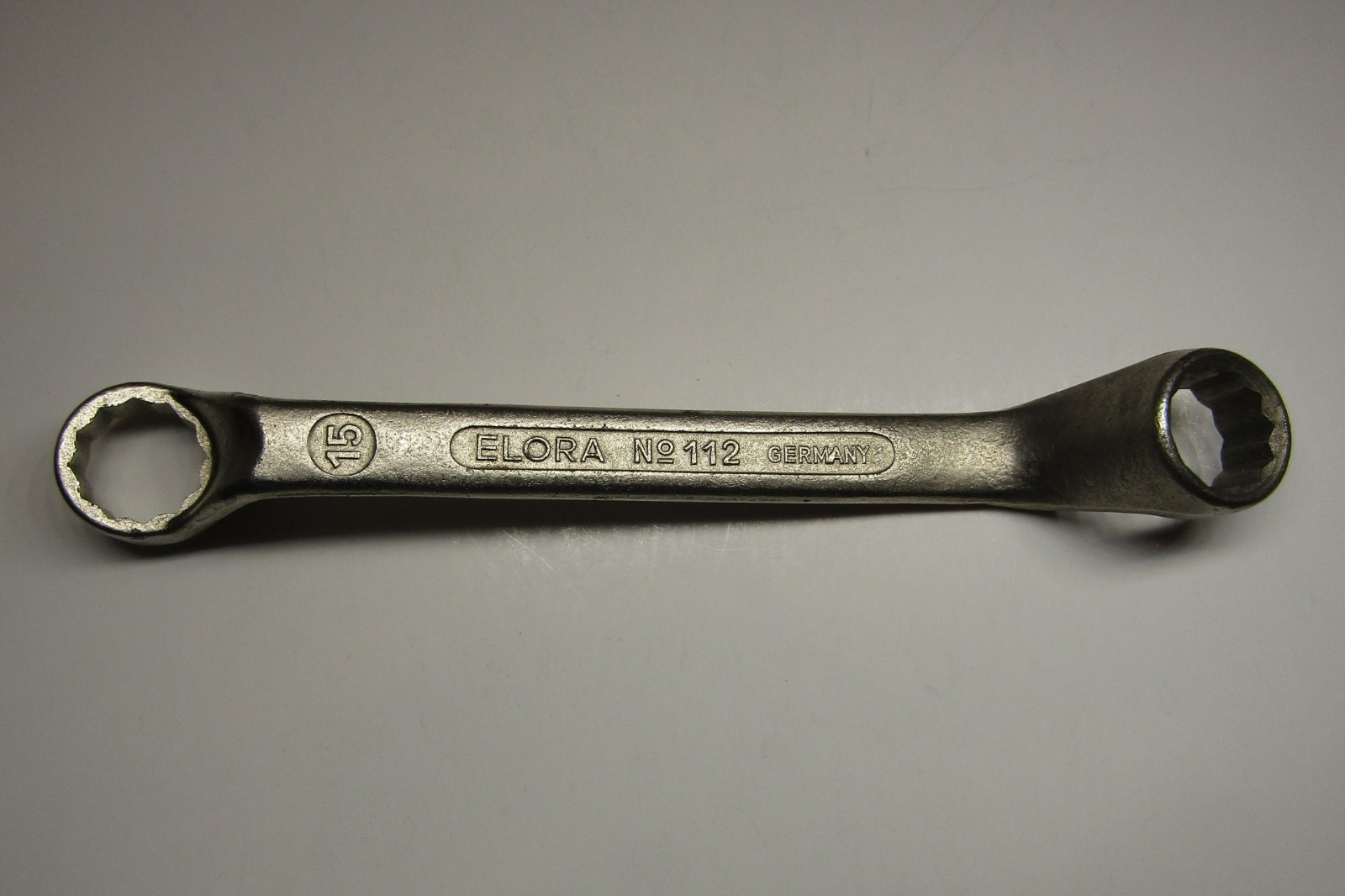 *Elora* 14mm X 15mm Metric Offset Box End Wrench No.112 – Made in Germany