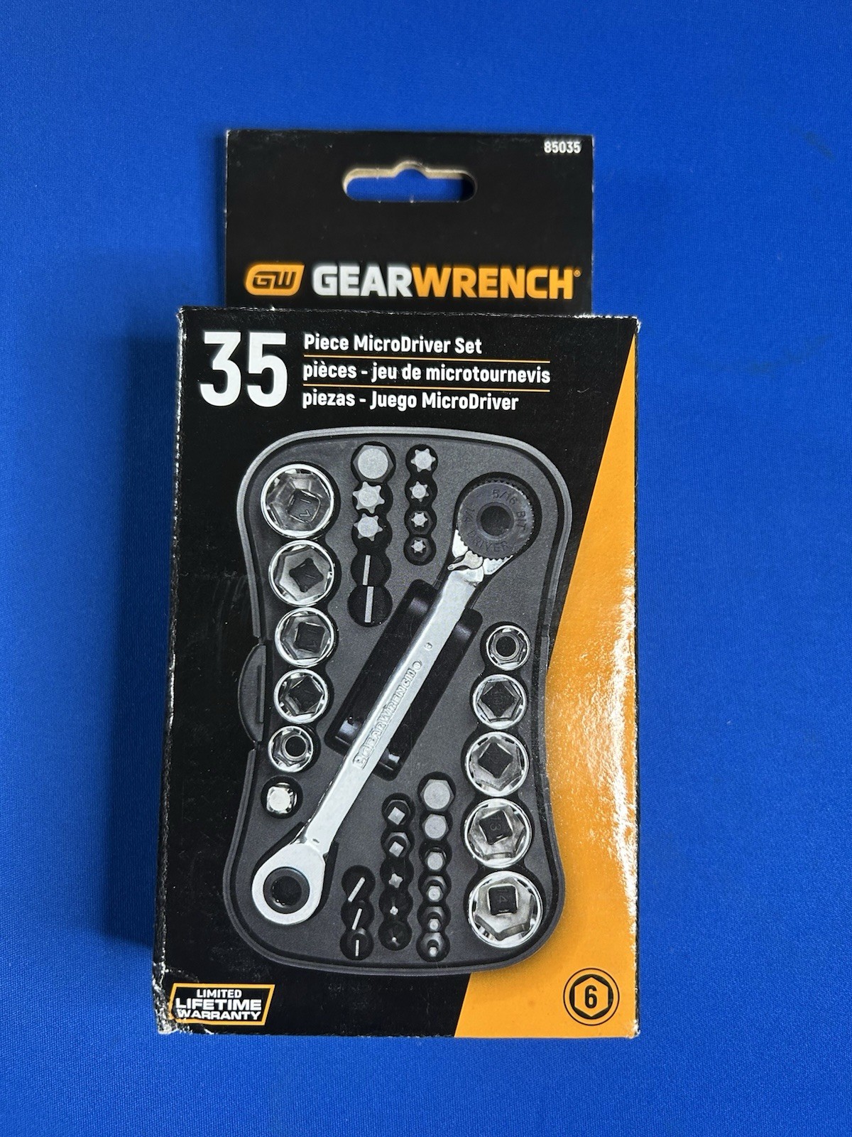 GearWrench 85035 35-pc 1/4″ Drive MicroDriver Set Ratchet SAE/METRIC 🔥