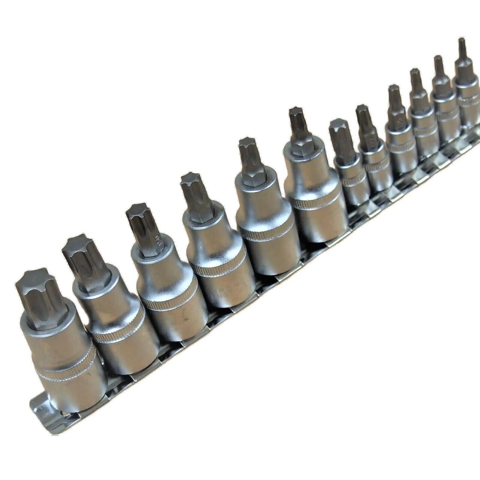 12 PC E Torx Star Male Bit Socket Set 1/2″ 1/4″ Drive T10 -T60 202011