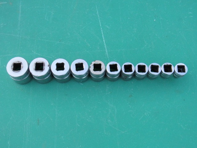 SNAP-ON 211FSY 3/8″ DRIVE 11PC SAE 6PT SHALLOW SOCKET SET 1/4″ – 7/8″ UNDERLINE