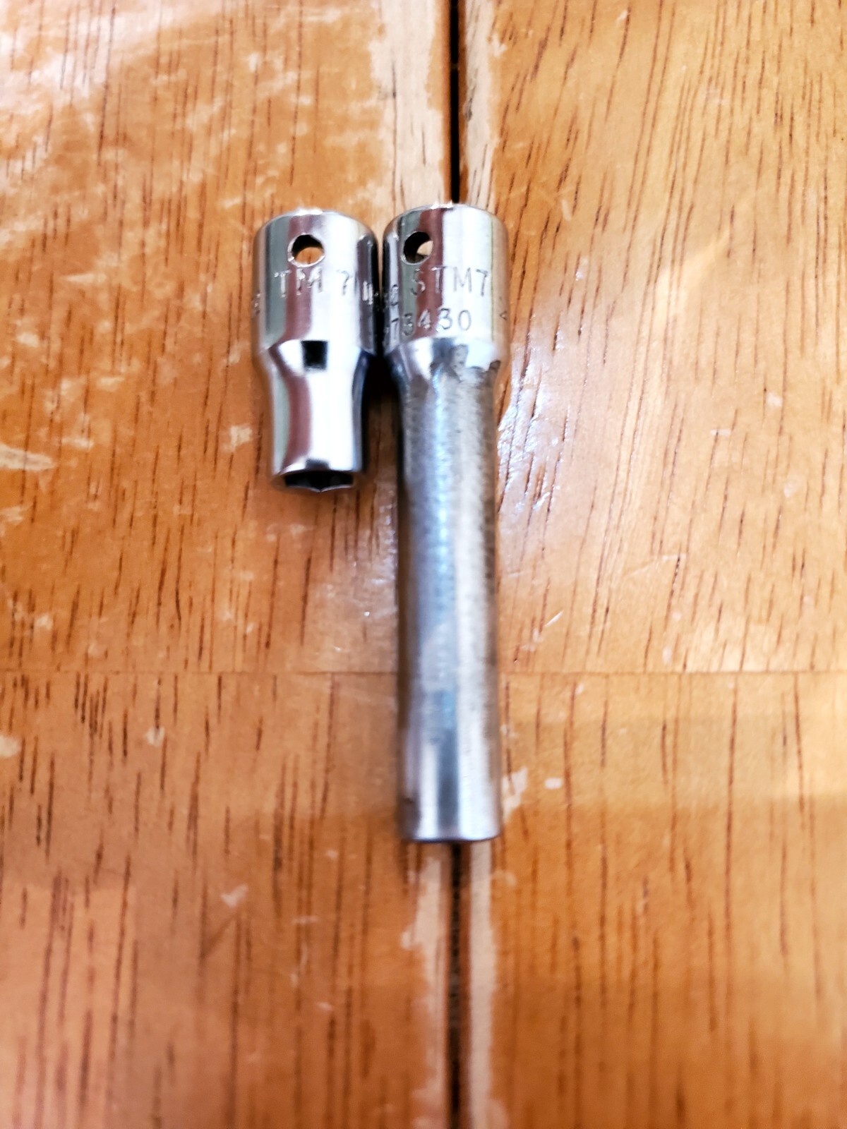 Snap On 1/4 Drive 7/32 6PT Shallow Deep Sockets Lot Of 2