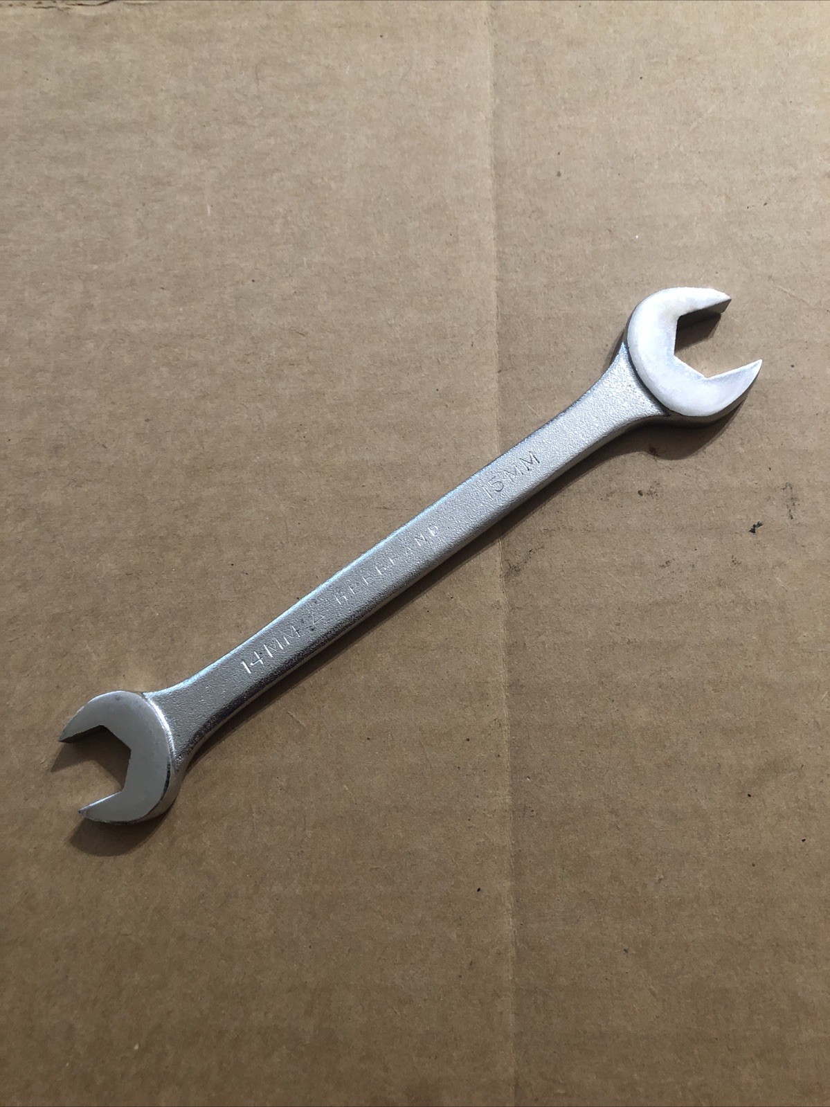 Vintage HERBRAND USA open end Wrench 14mm x 15mm !
