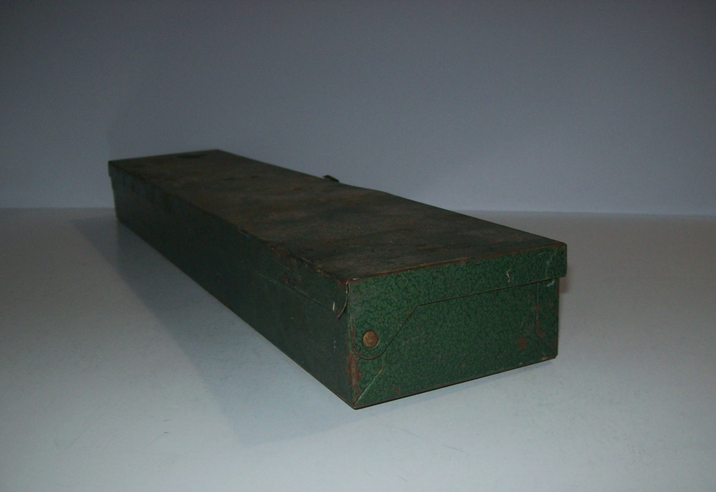 EMPTY Vintage S-K Tools 1/2″ Dr Green Metal Socket Set 4116-80 Case Box