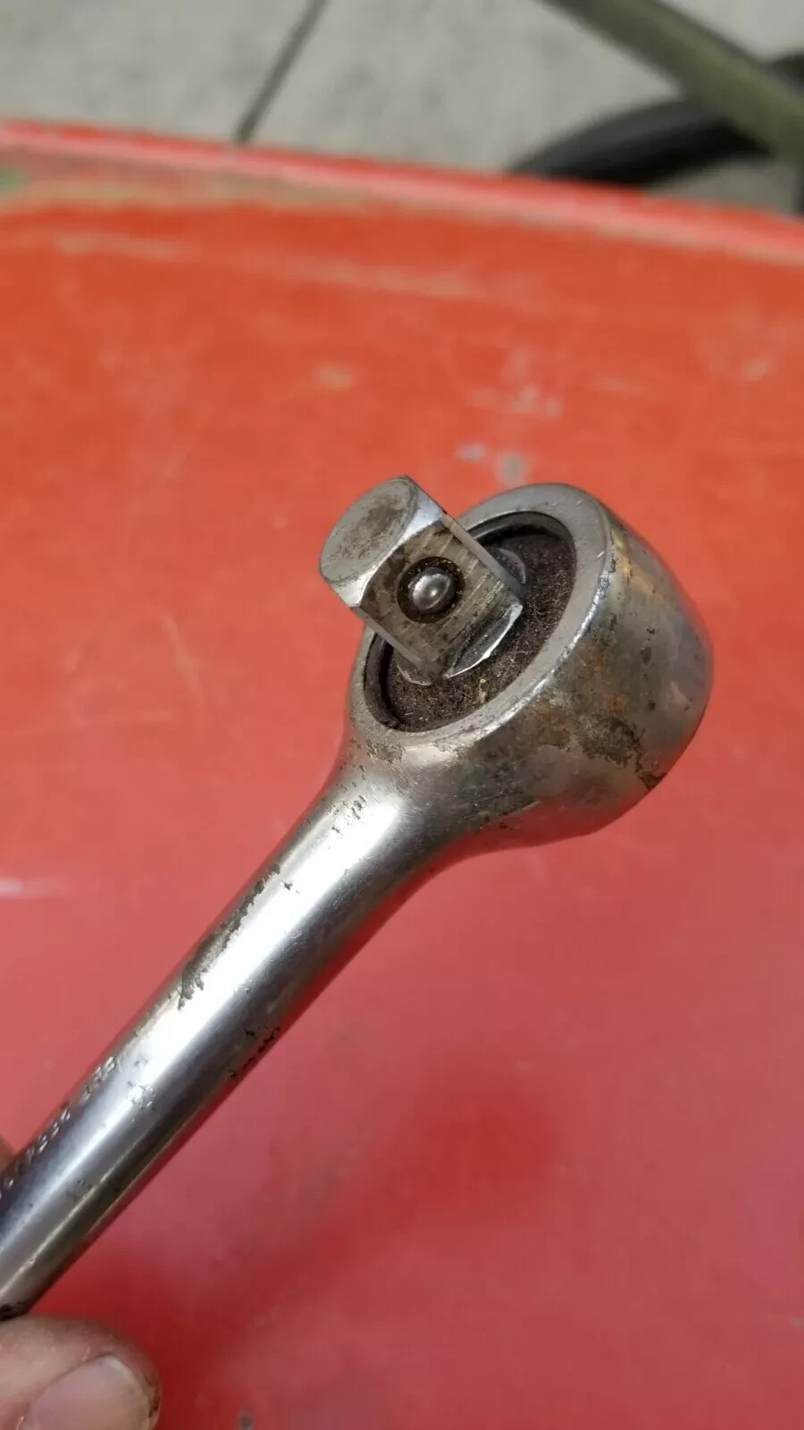 Vintage Husky Set CS43 Ratchet + CS70 Breaker T Bar USA 9″ Long Sliding Head VG