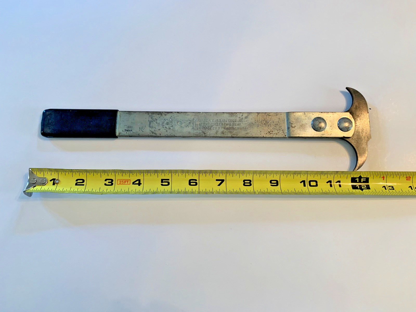 Vintage Bushing, Oil, Grease Seal Puller Remover Black Grip Pry Bar 12.5″ USA
