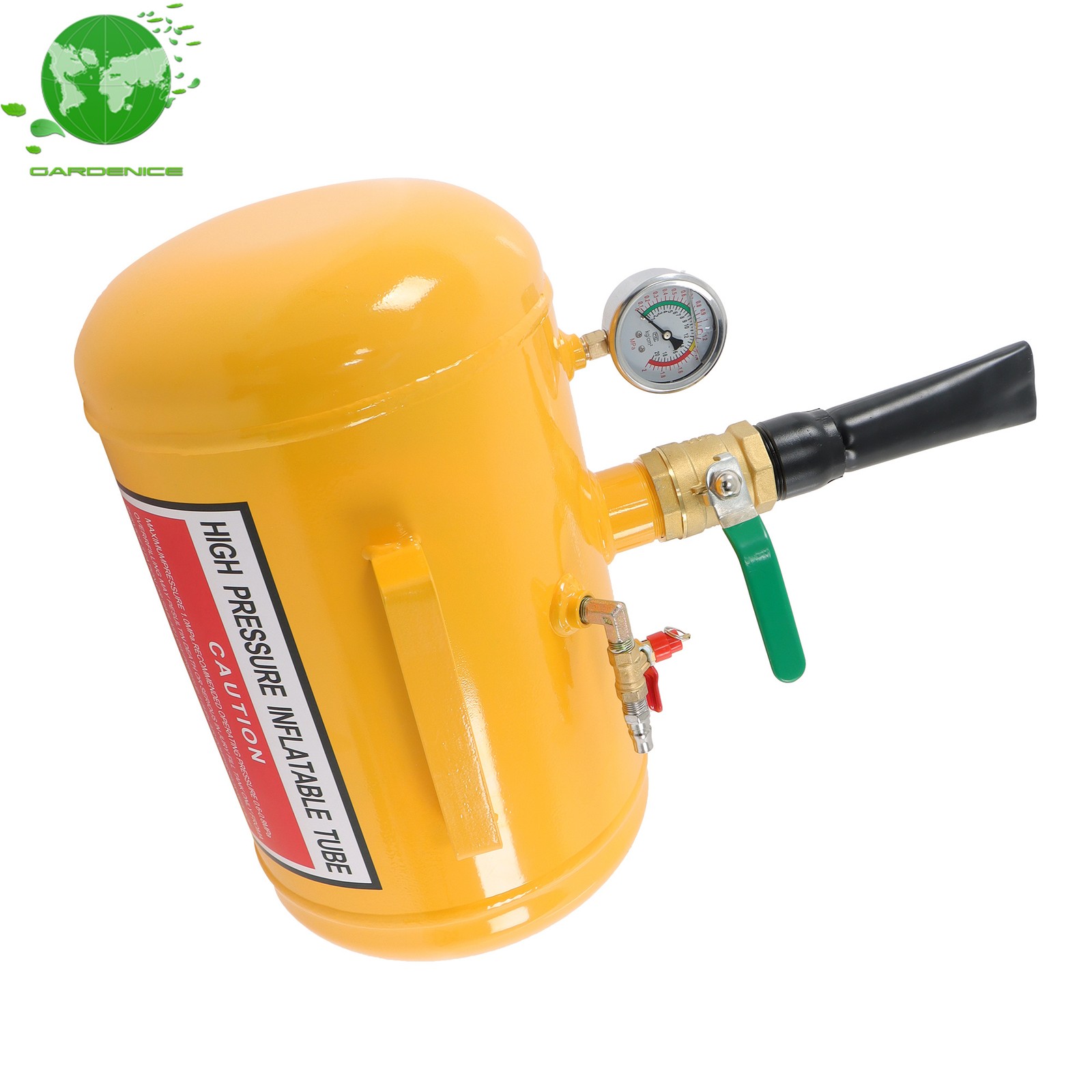 5 Gallon Heavy Duty Air Tire Bead Seater Blaster Seating Tool 145 psi Yellow