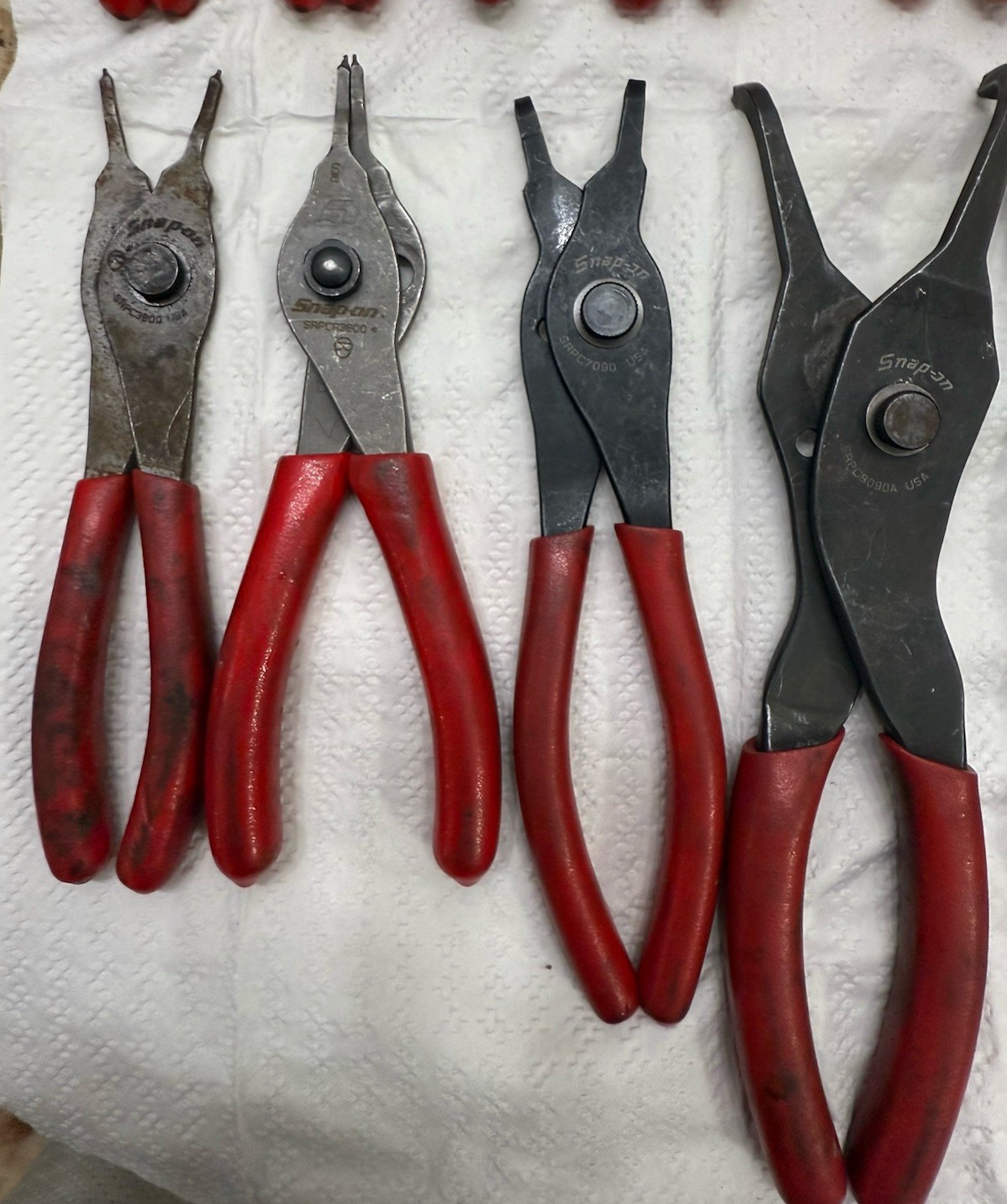 16 Snap On Snap Ring Pliers All Different Sizes Please See Pictures Adjustable
