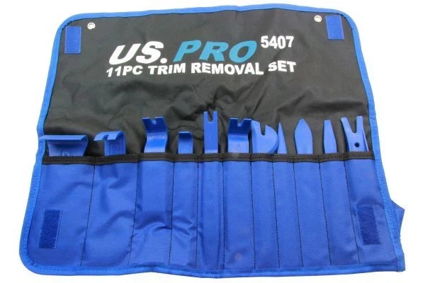Trim Removal Non Scratch 11pc Set with protective wallet US Pro 5407